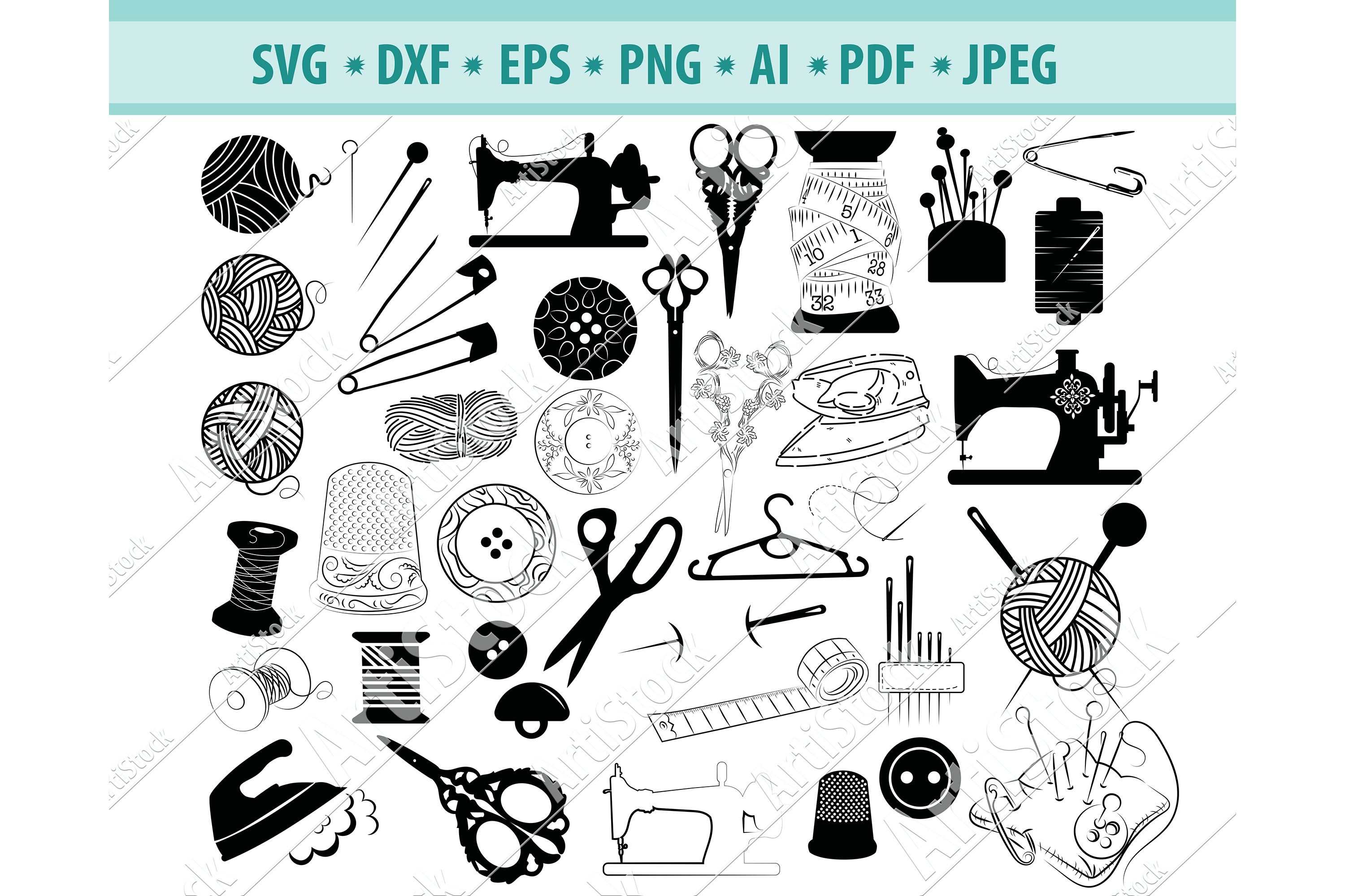 Download SEWING SVG, Sewing machine svg, Scissors svg, Dxf, Png, Eps