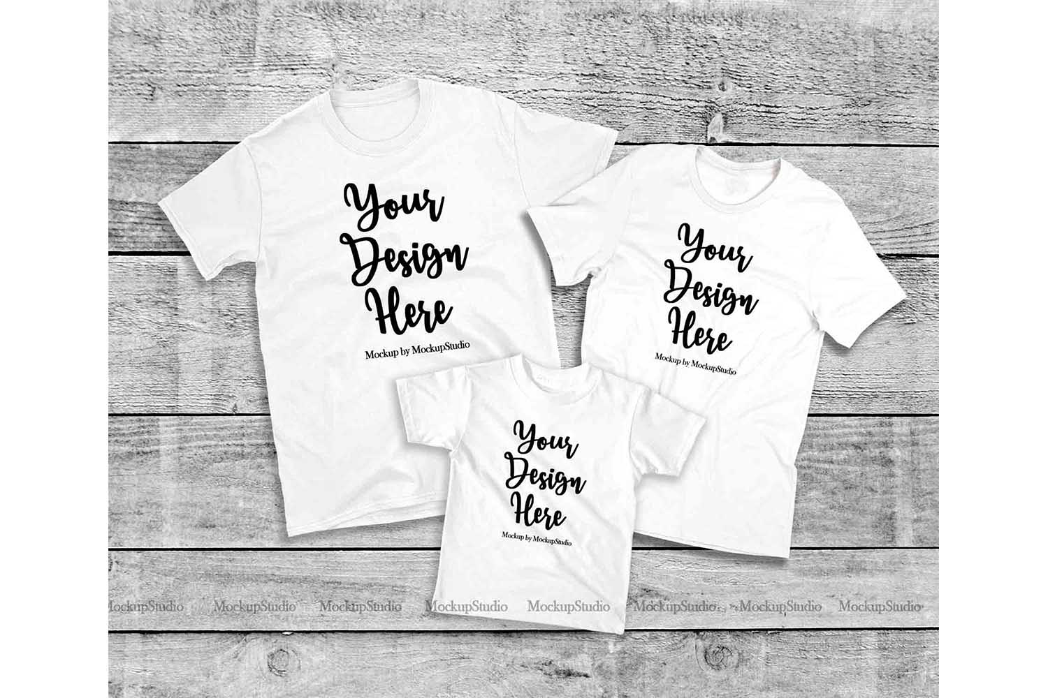 Family Tshirt Mockup Bundle, Kids Shirt Mock Up Bundle Set