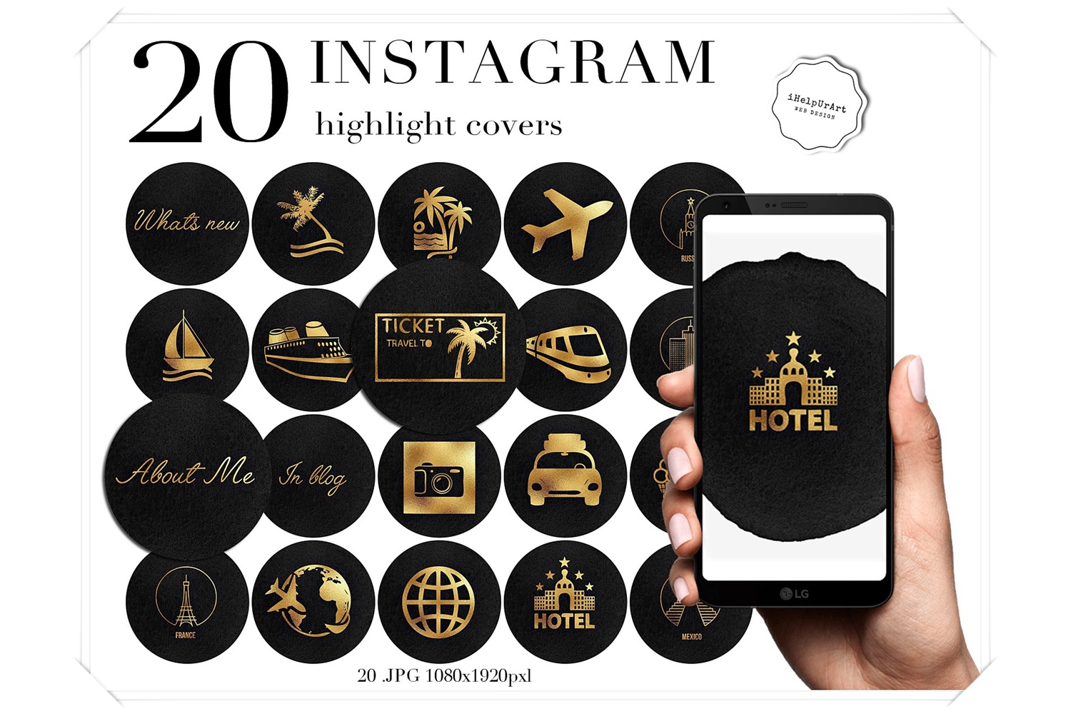 travel instagram highlight covers