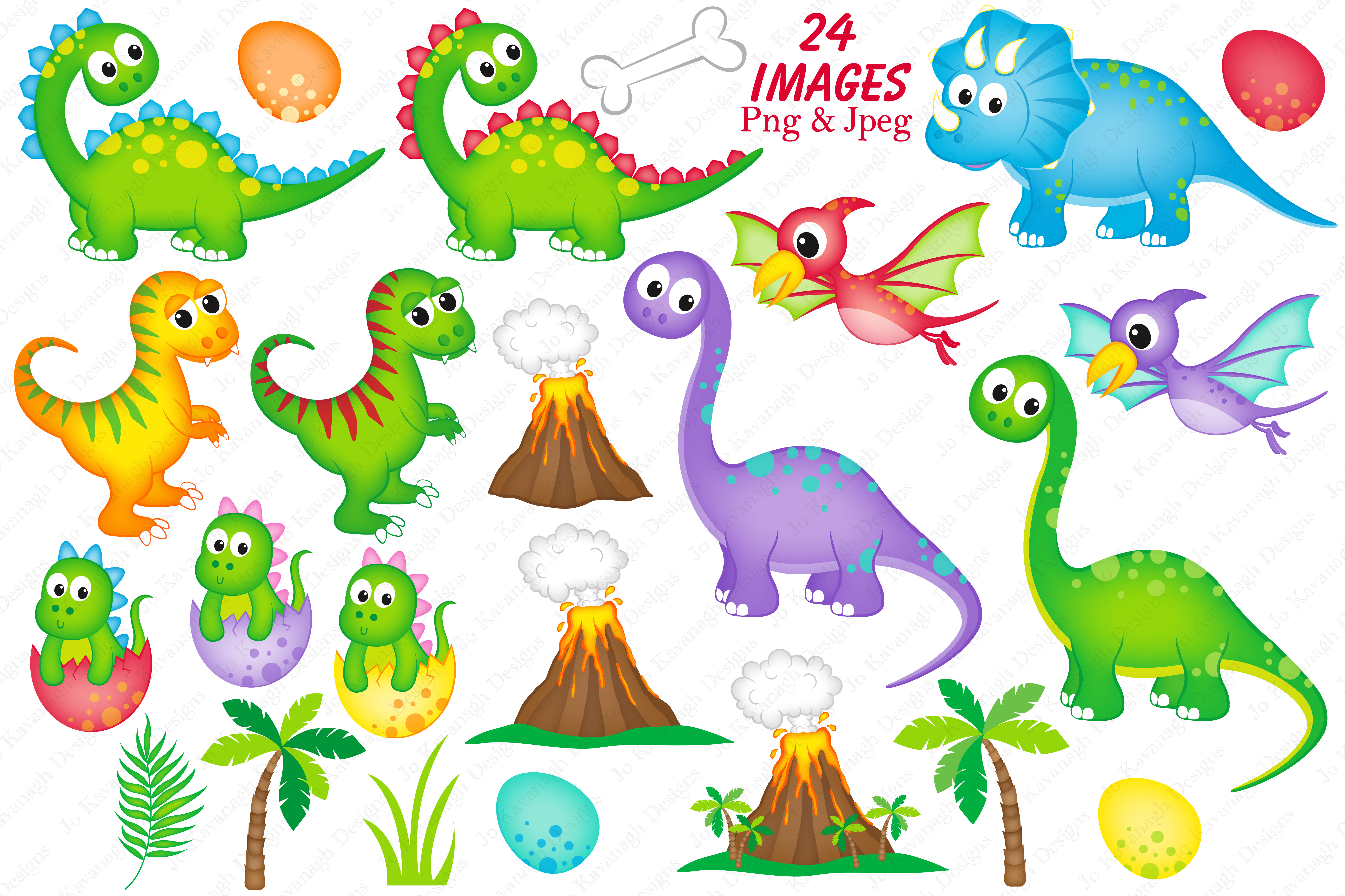 Dinosaur clipart, Dinosaurs graphics & Illustrations, T-rex
