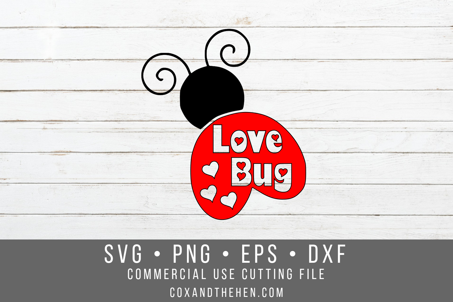 Love Bug SVG - Valentine's day SVG