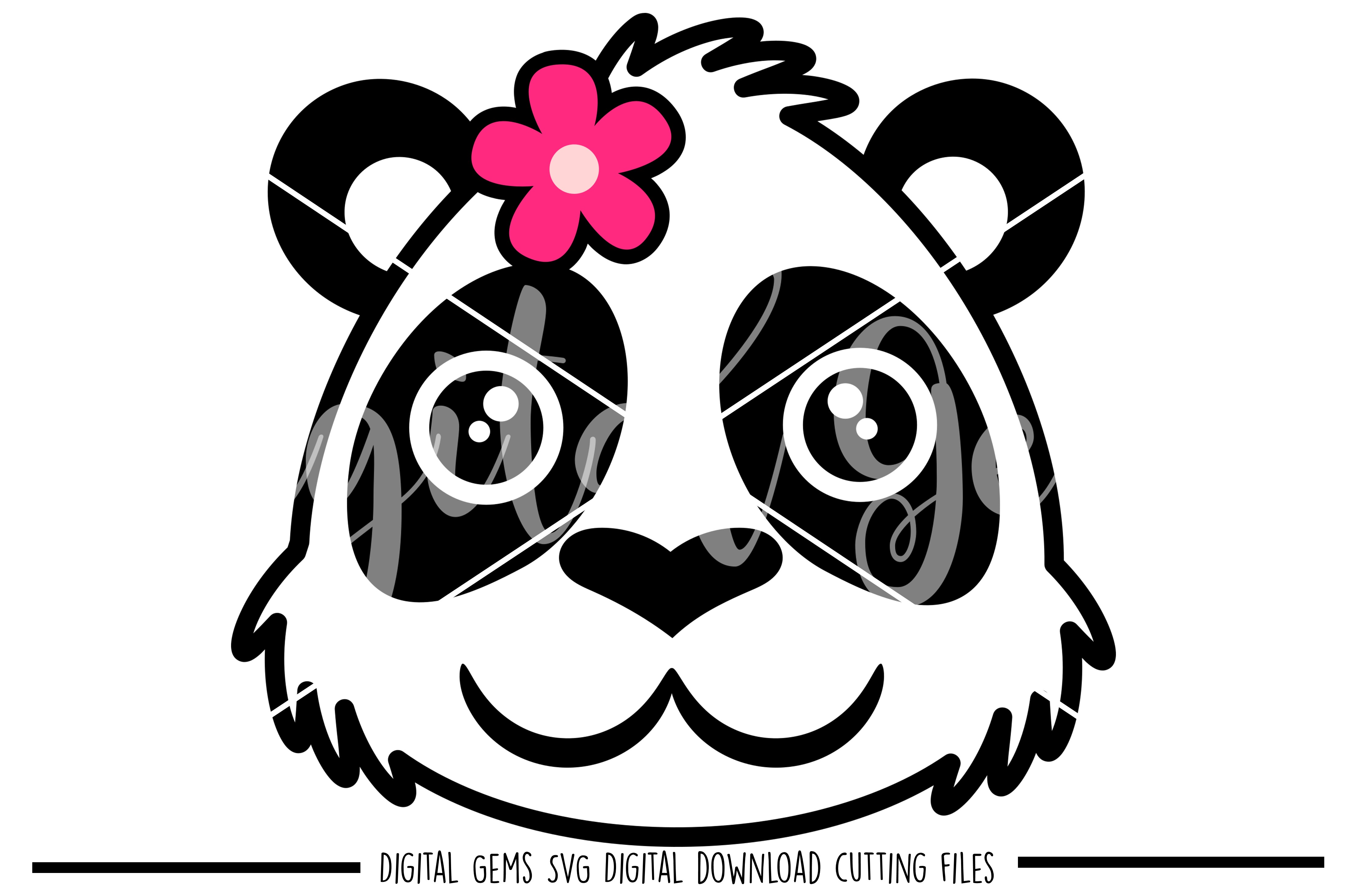 Panda SVG / EPS / DXF / PNG files