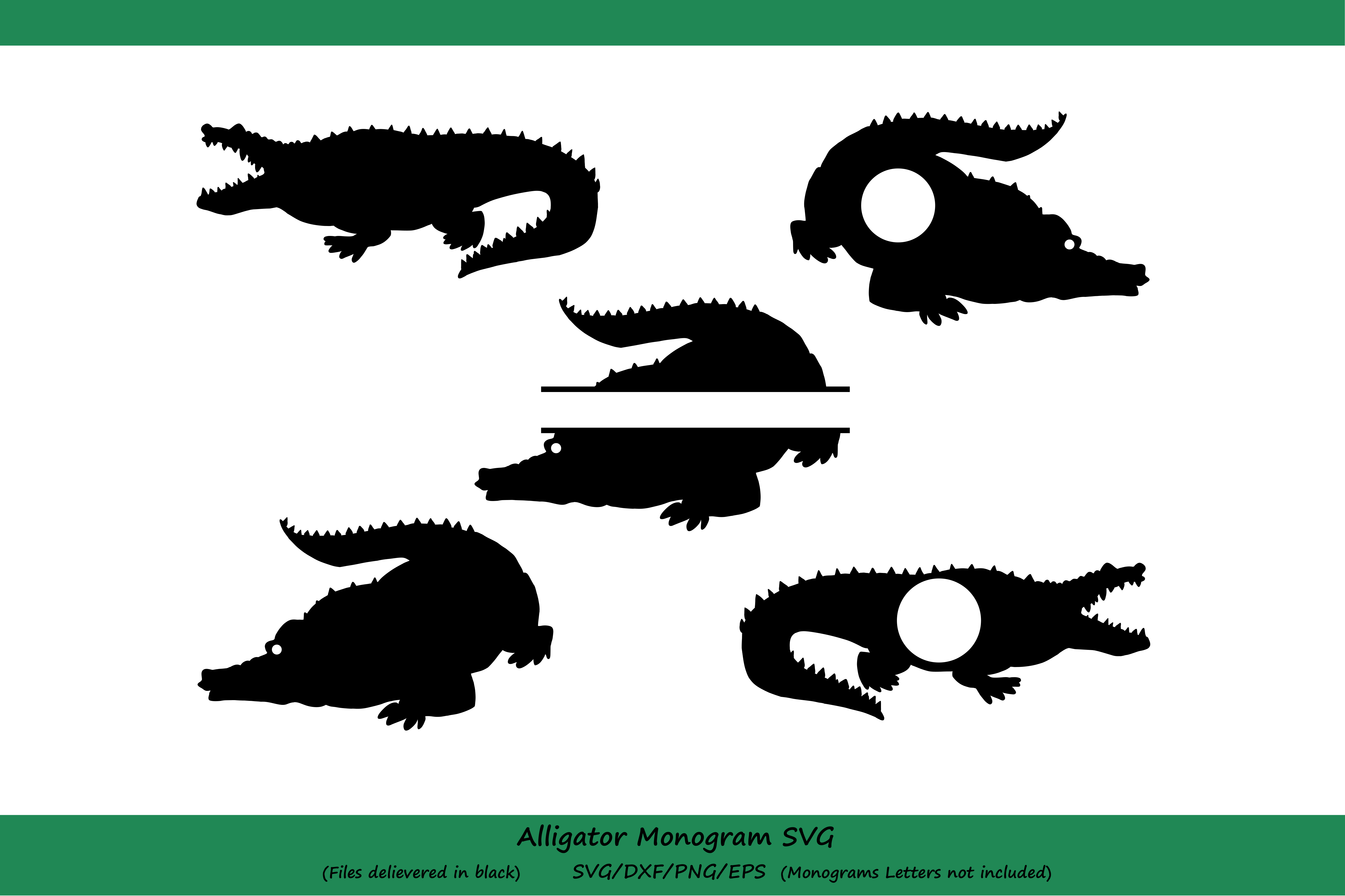 Alligator SVG, Alligator monogram svg, crocodile svg ...