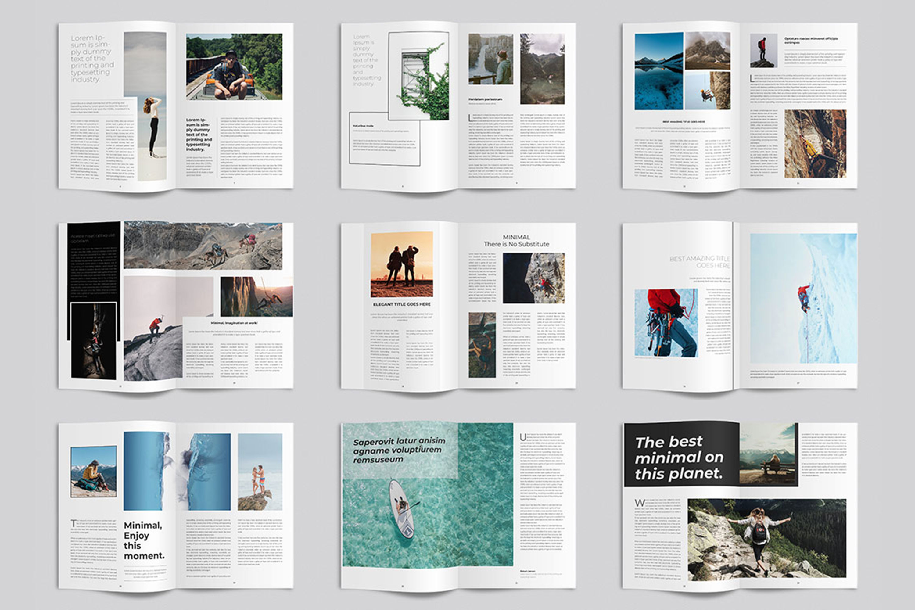 InDesign Clean & Minimalist Magazine Layout