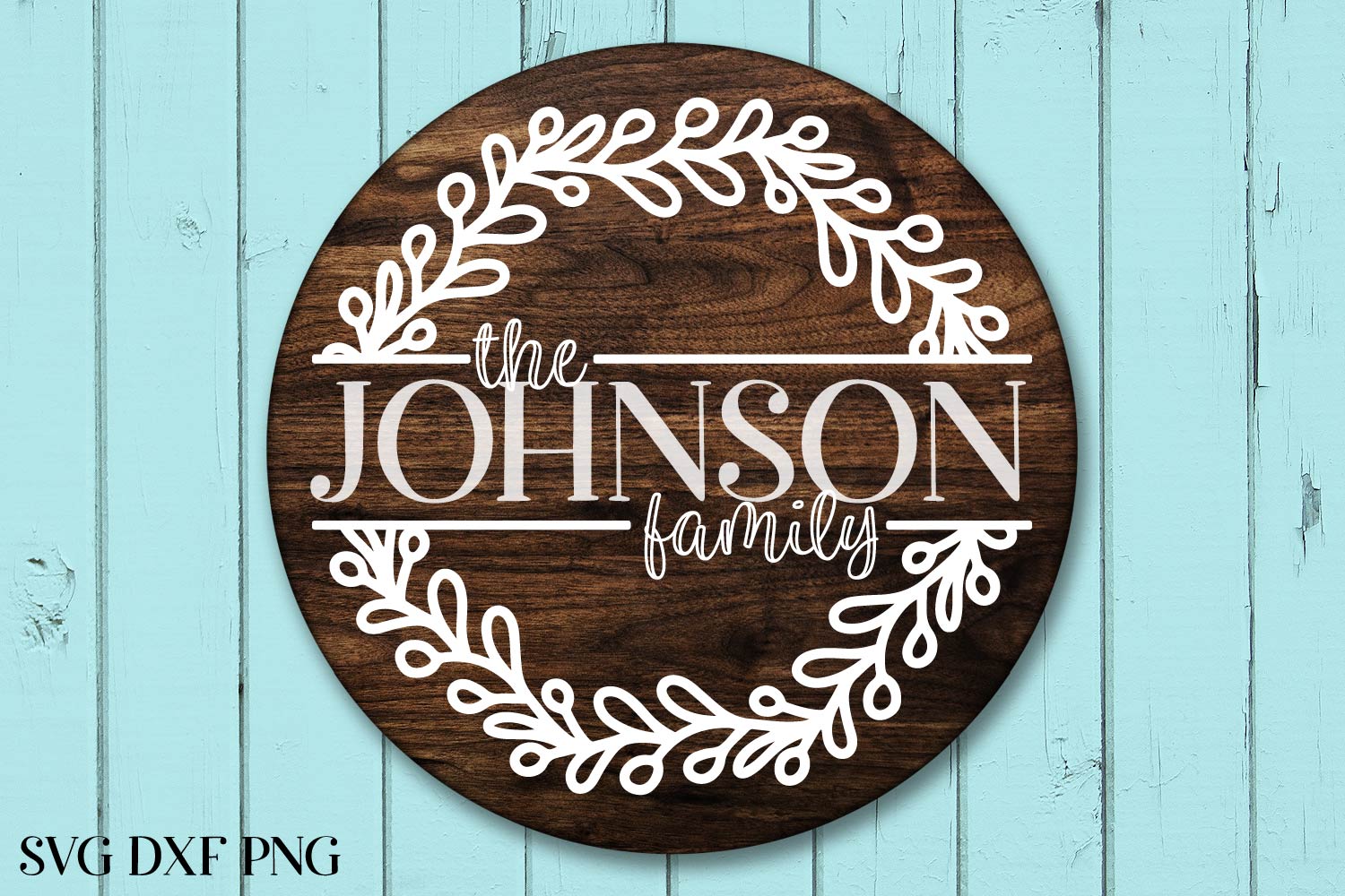 Huge Family Name Rounds SVG Bundle - Cuttable Frames Set