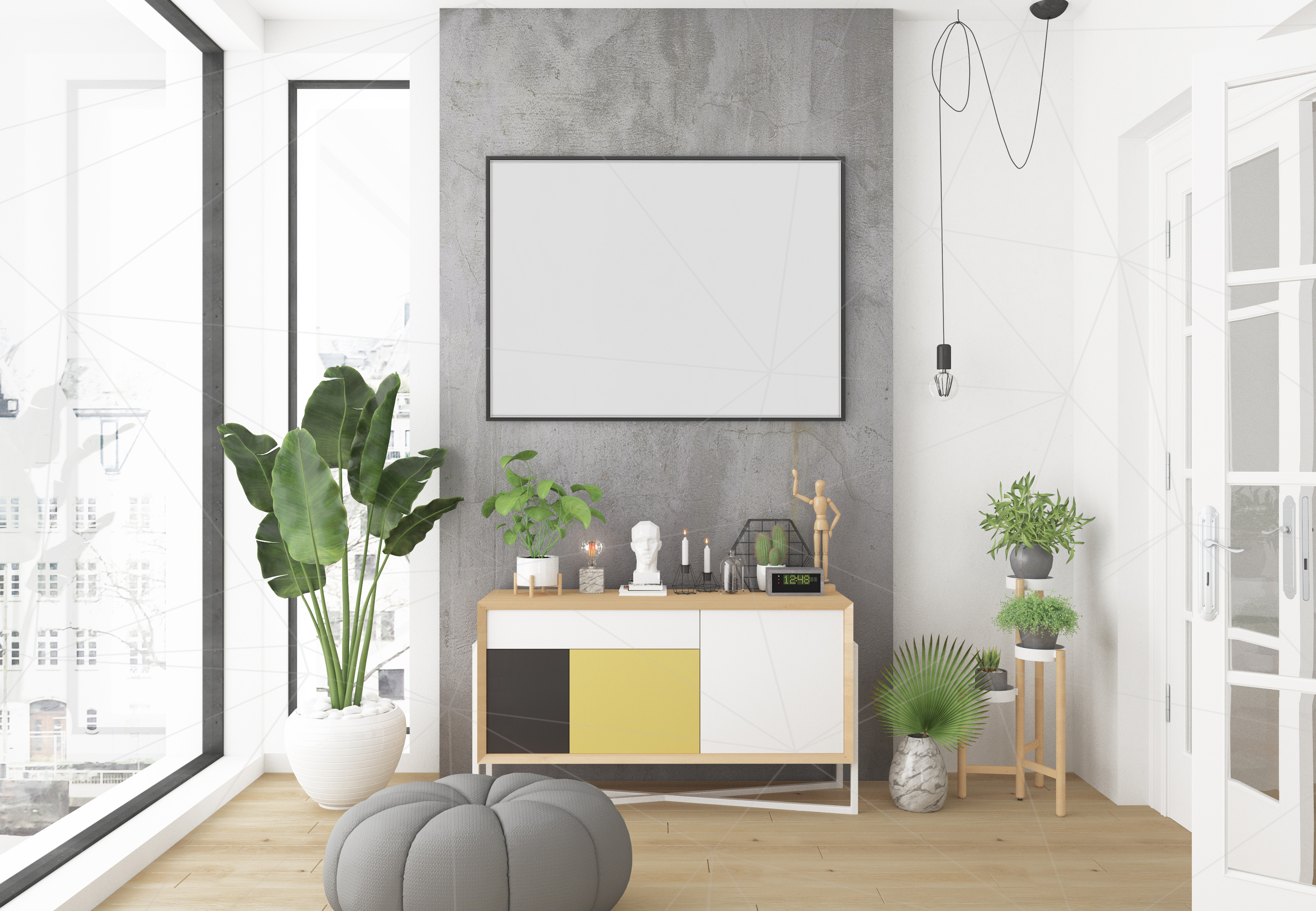Download Interior mockup bundle - blank wall mock up (56479) | Mock Ups | Design Bundles