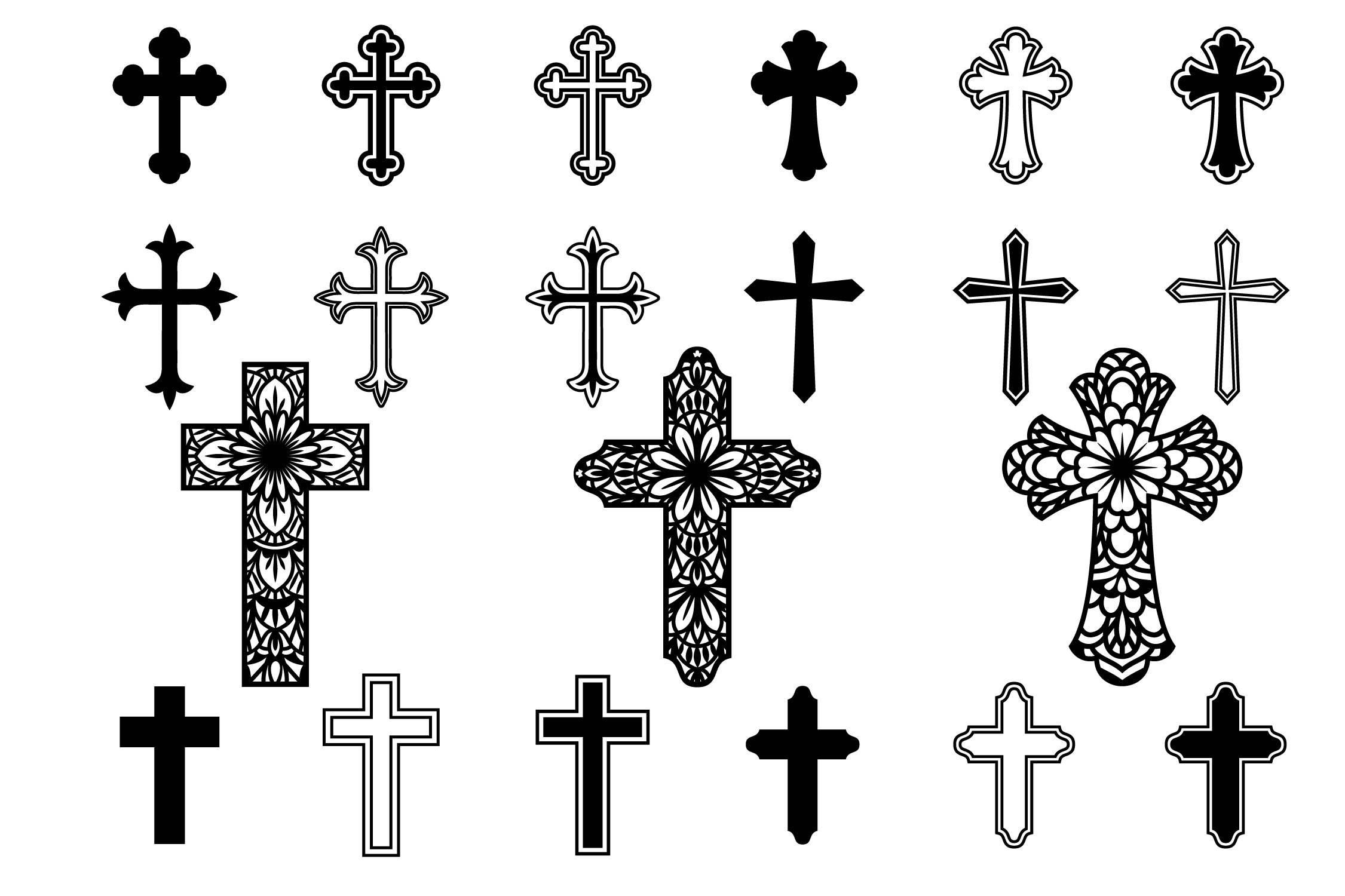 Cross SVG, Crosses Clipart, Christian Svg Files (235338) | SVGs ...