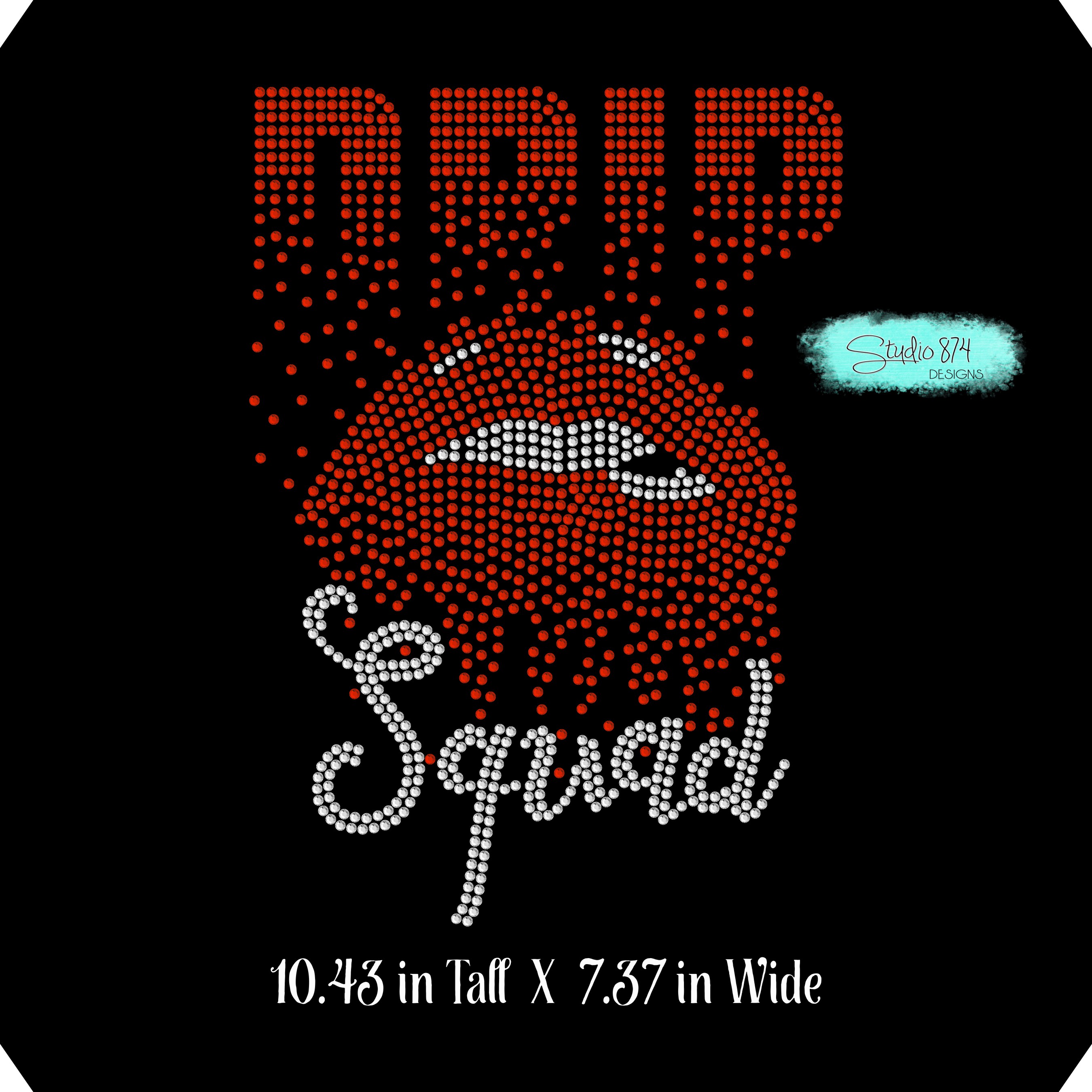Download Birthday Drip Squad Rhinestone Template - Dripping Lips