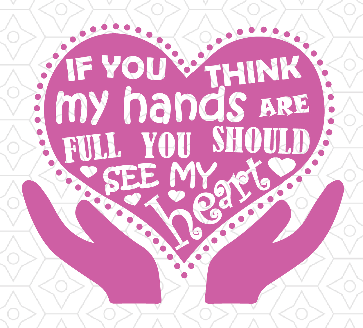 You Should See My Heart Tee Design, SVG, DXF Files for use with Cricut