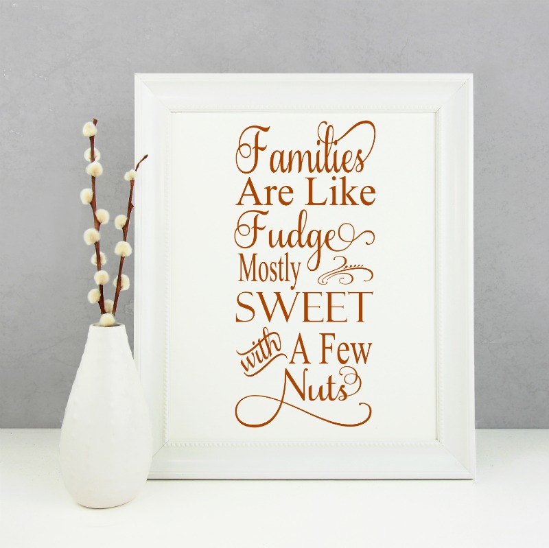 Families Are Like Fudge Mostly Sweet With A Few Nuts (68892) | SVGs ...