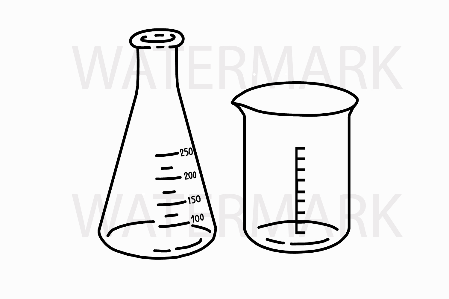 Science Lab Tools - SVG/JPG/PNG Hand Drawing
