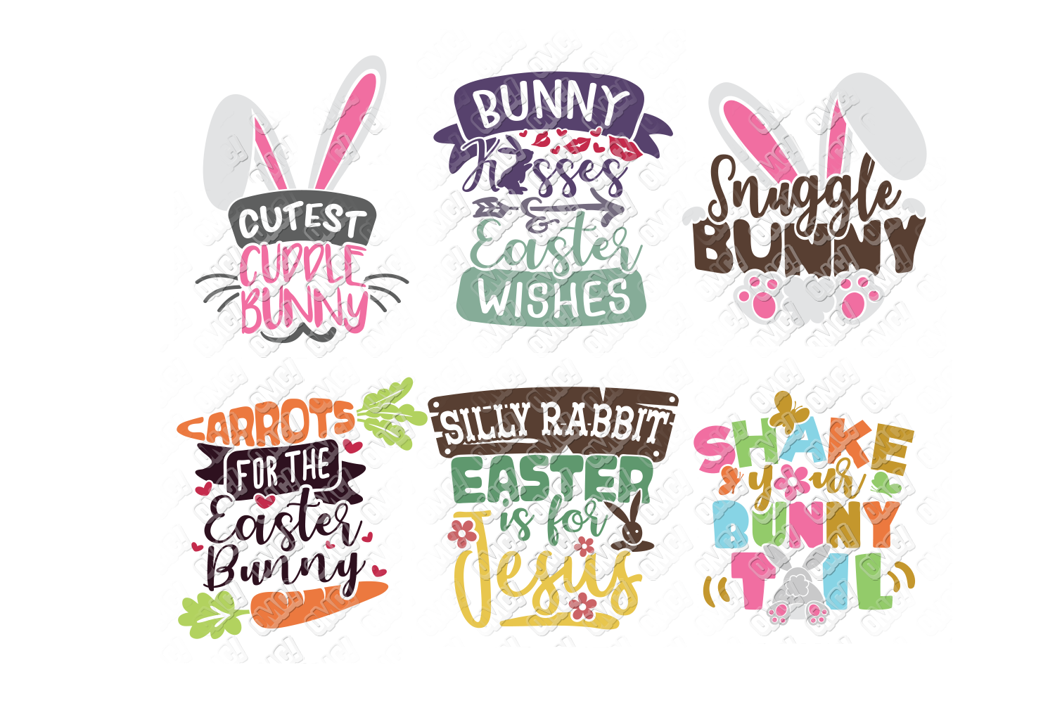 Easter Bunny Quotes SVG in SVG, DXF, PNG, EPS, JPEG (221221) | Cut