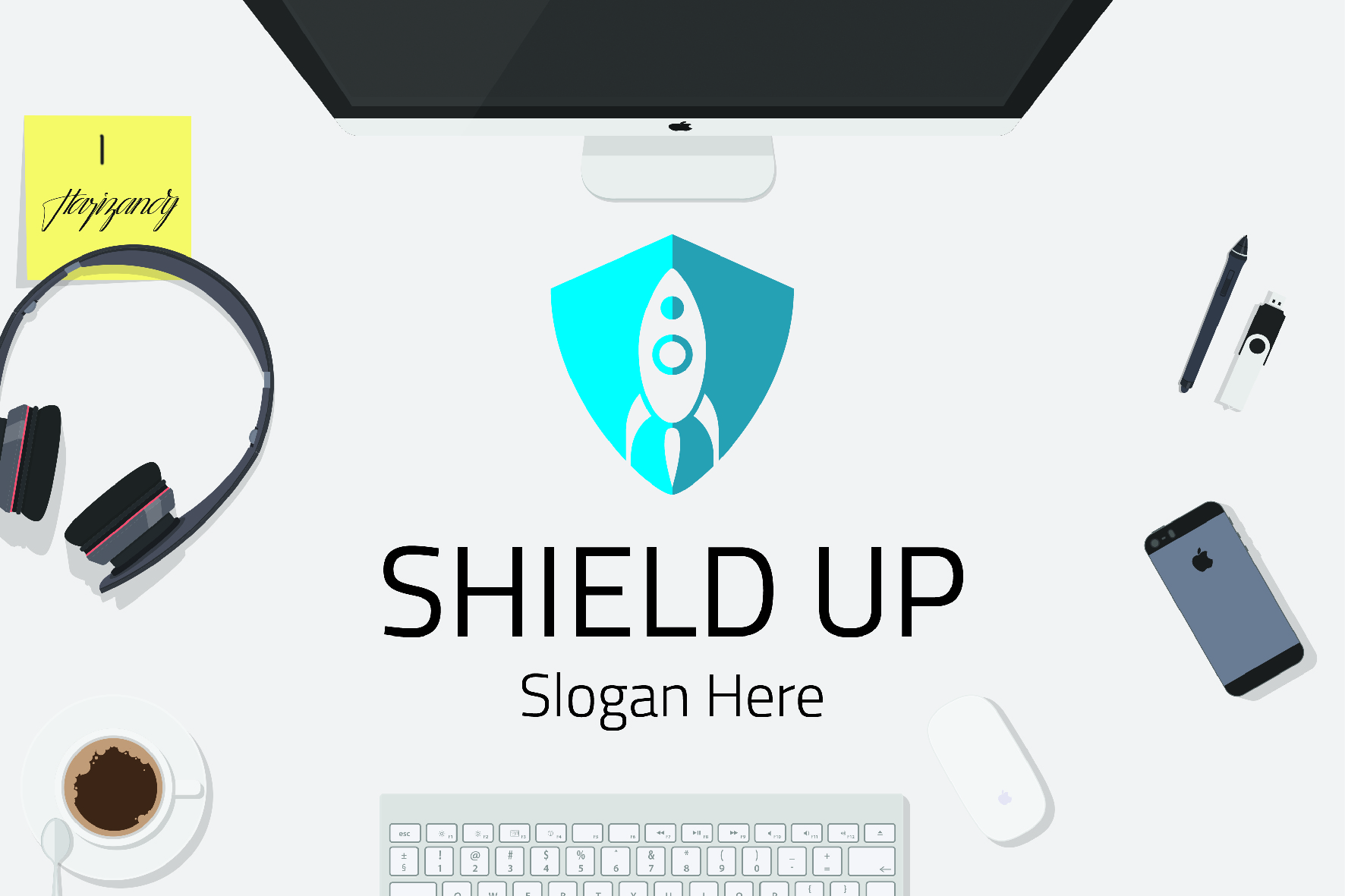 Download Free Shield Up 209523 Logos Design Bundles PSD Mockup Template