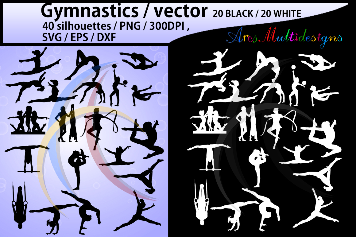 Download Gymnastics silhouette svg / Gymnastics clipart ...