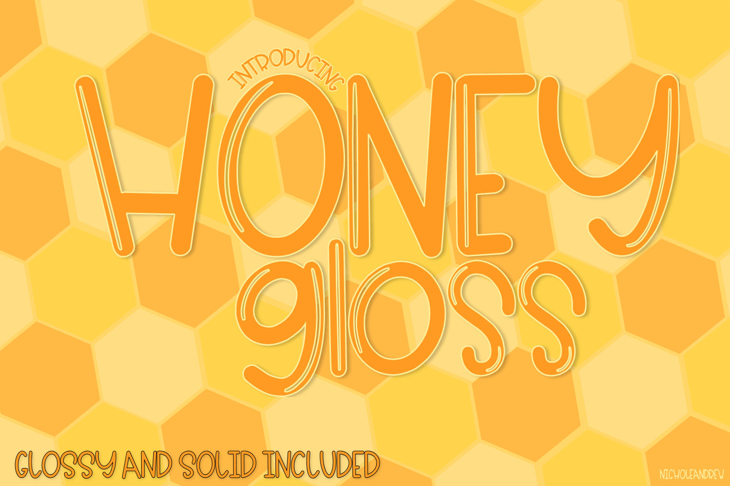 Download Honey Gloss - A Glossy & Solid Font Pair (476141) | Duo ...