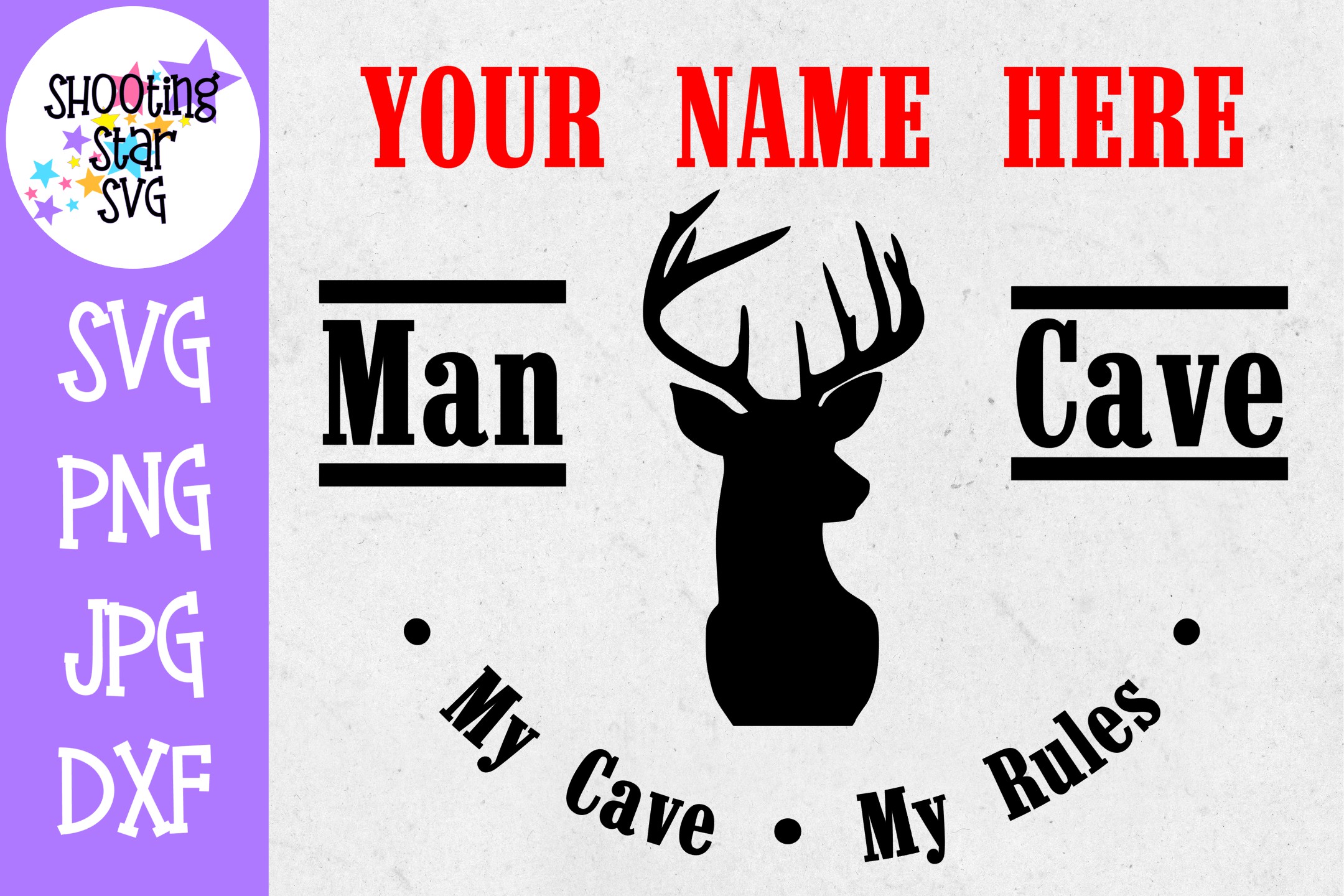 Download Personalized Man Cave Sign - Father's Day SVG - Hunting ...