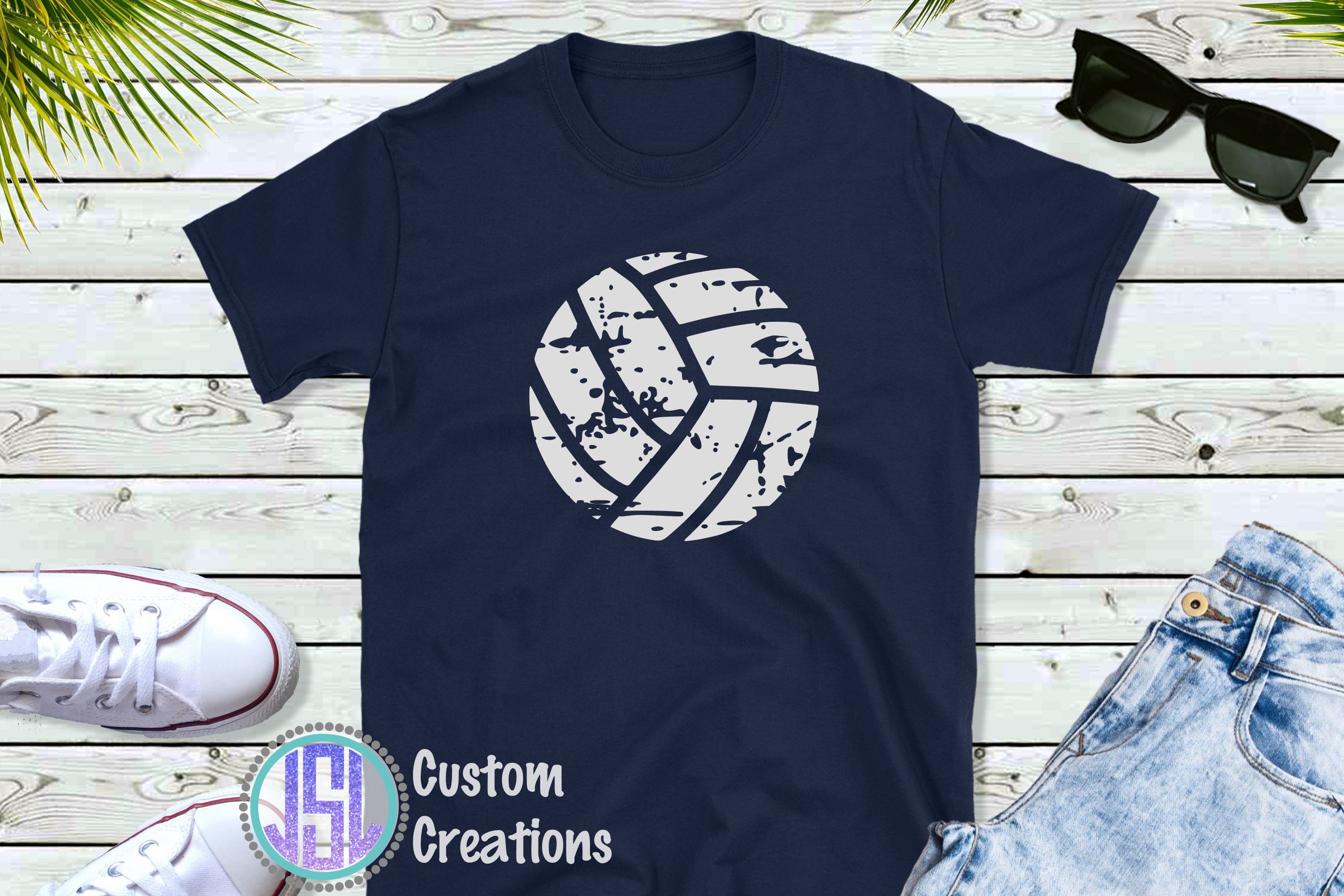 Distressed Volleyball Set of 2 Bundle | SVG DXF EPS PNG File (136760 ...