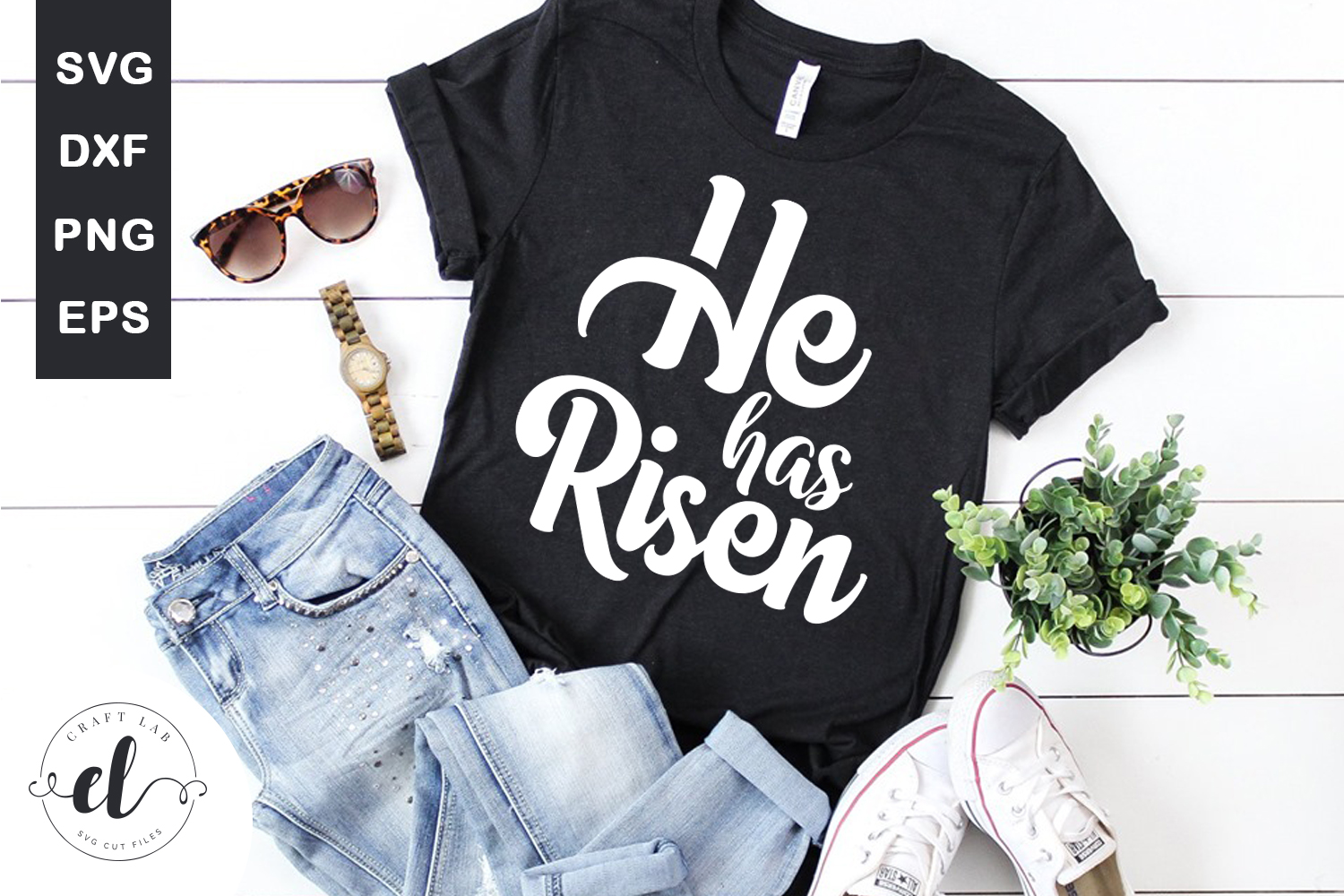 Download He Has Risen - Easter SVG Cut Files