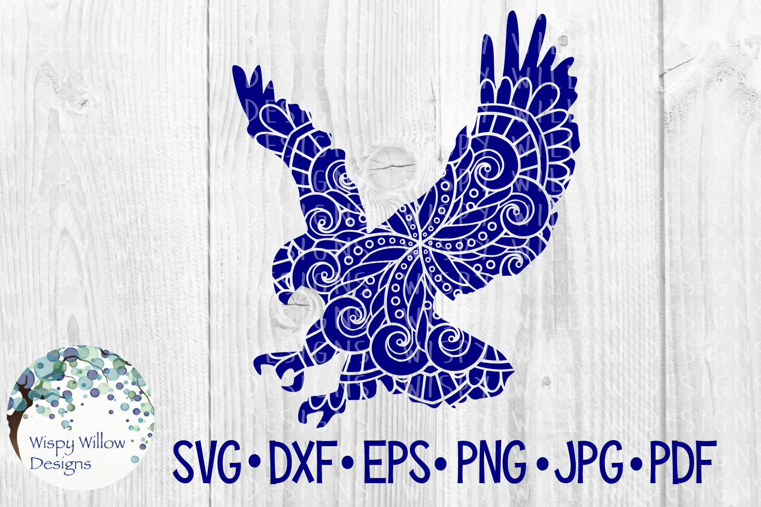 Download Eagle Mandala, Animal Mandala, Zentangle SVG Cut File ...