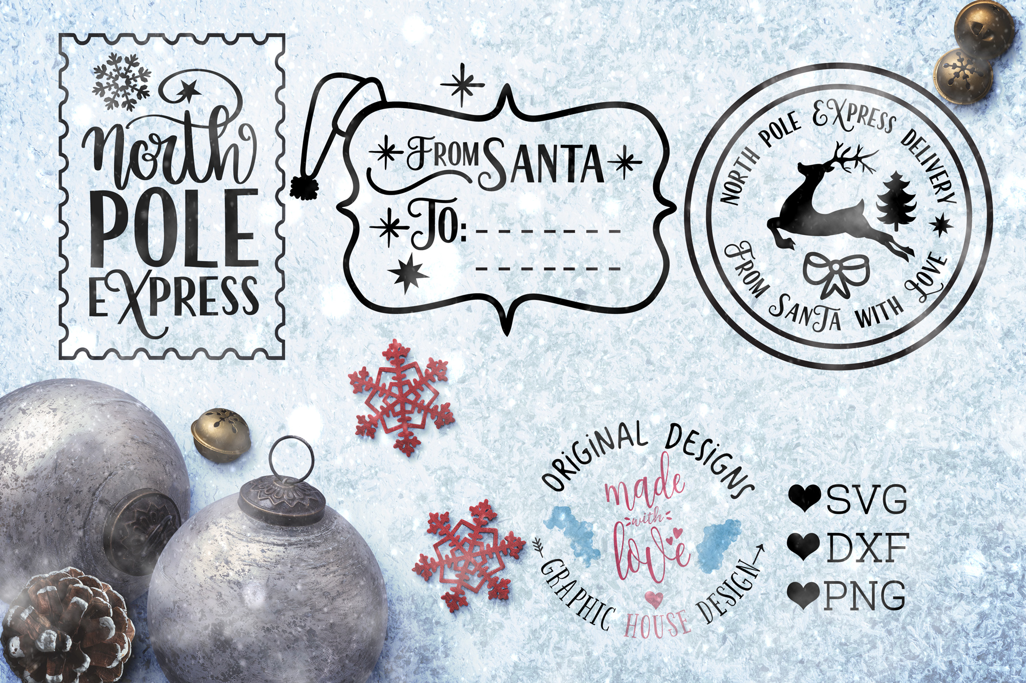 North Pole Express Delivery / From Sant | Design Bundles