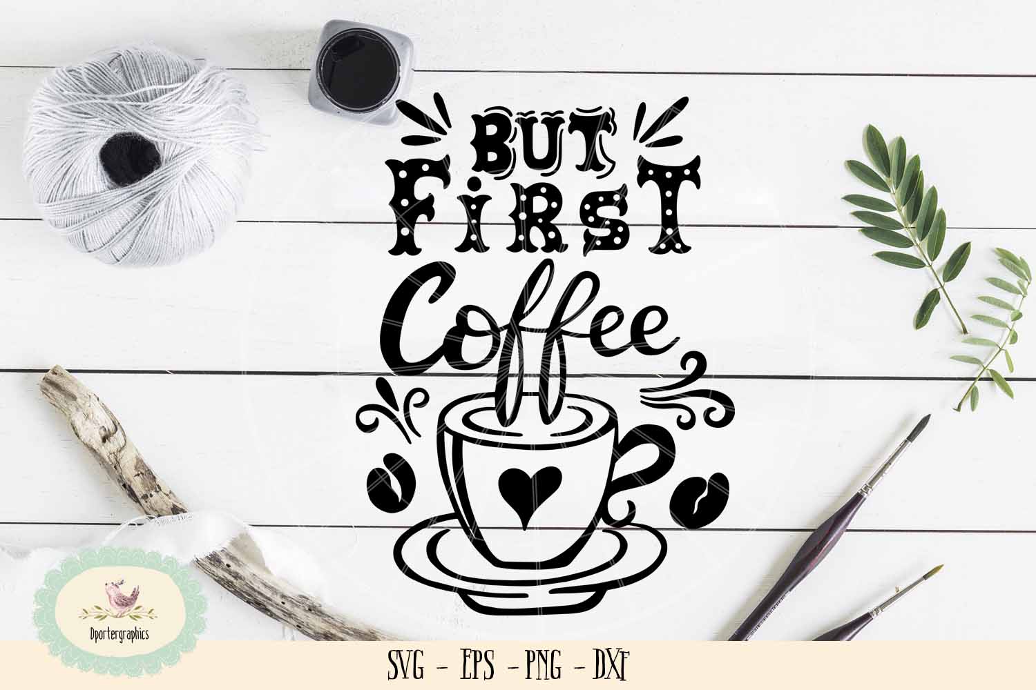 But first coffee SVG PNG coffee sign (238889) | SVGs ...