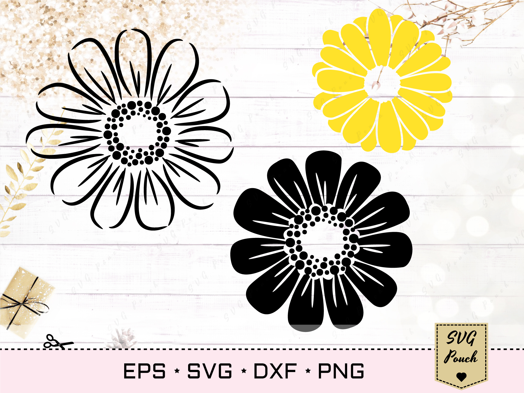 Free Free Daisy Flower Vector Svg 436 SVG PNG EPS DXF File