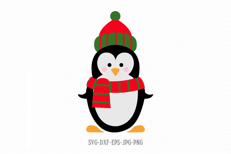 Download Christmas Penguin SVG, Penguin SVG, Christmas SVG (145761 ...