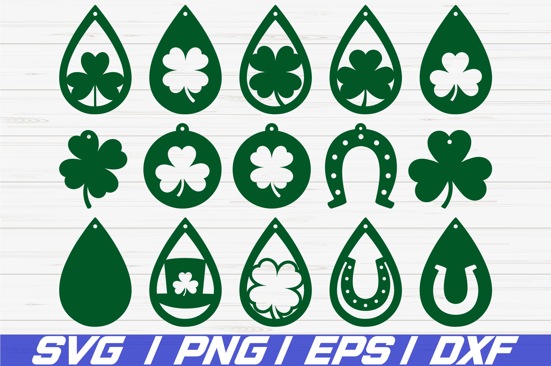 St Patrick S Day Earrings Svg Cut File Cricut Laser Cut