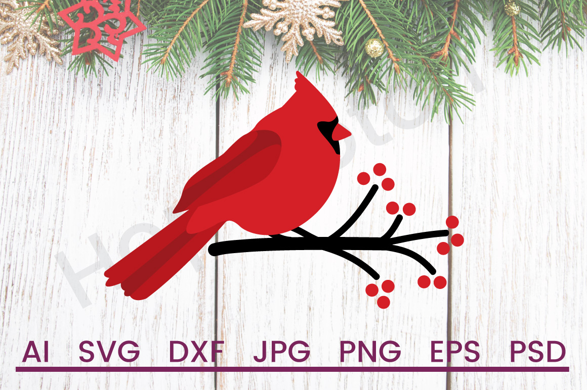 Download Cardinal SVG, Bird SVG, DXF File, Cuttable File (100413 ...