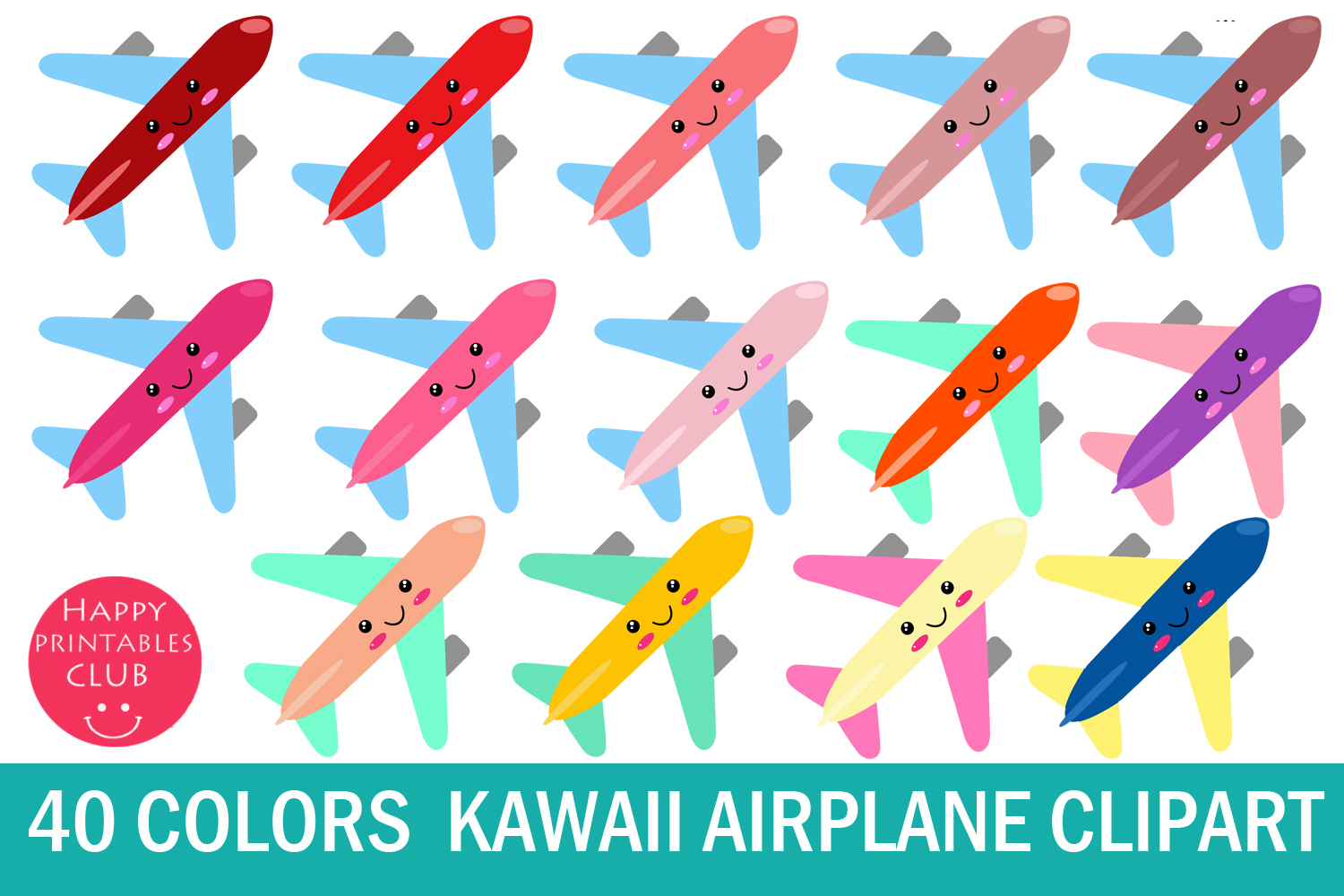 40 Kawaii Airplane Clipart Plane Clipart Images Kawaii Plane 136744