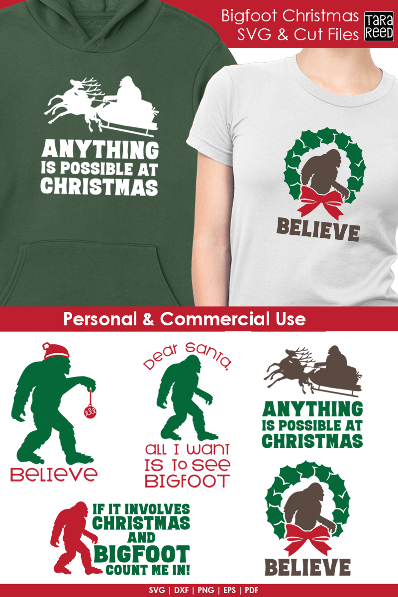 Bigfoot Christmas - Christmas SVG and Cut Files for Crafters (327617