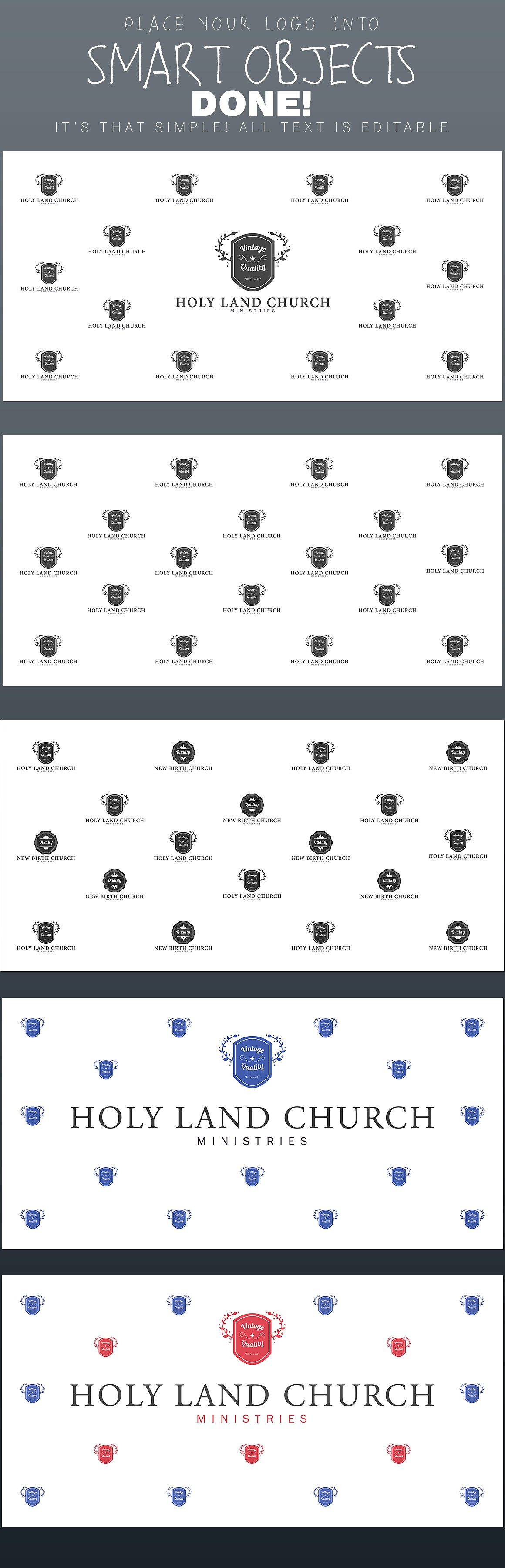Download Step And Repeat Backdrop Photoshop Template