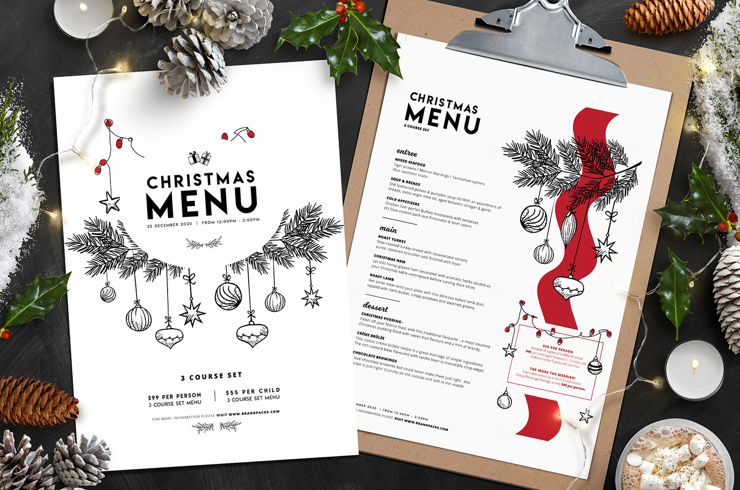 Christmas Menu Template