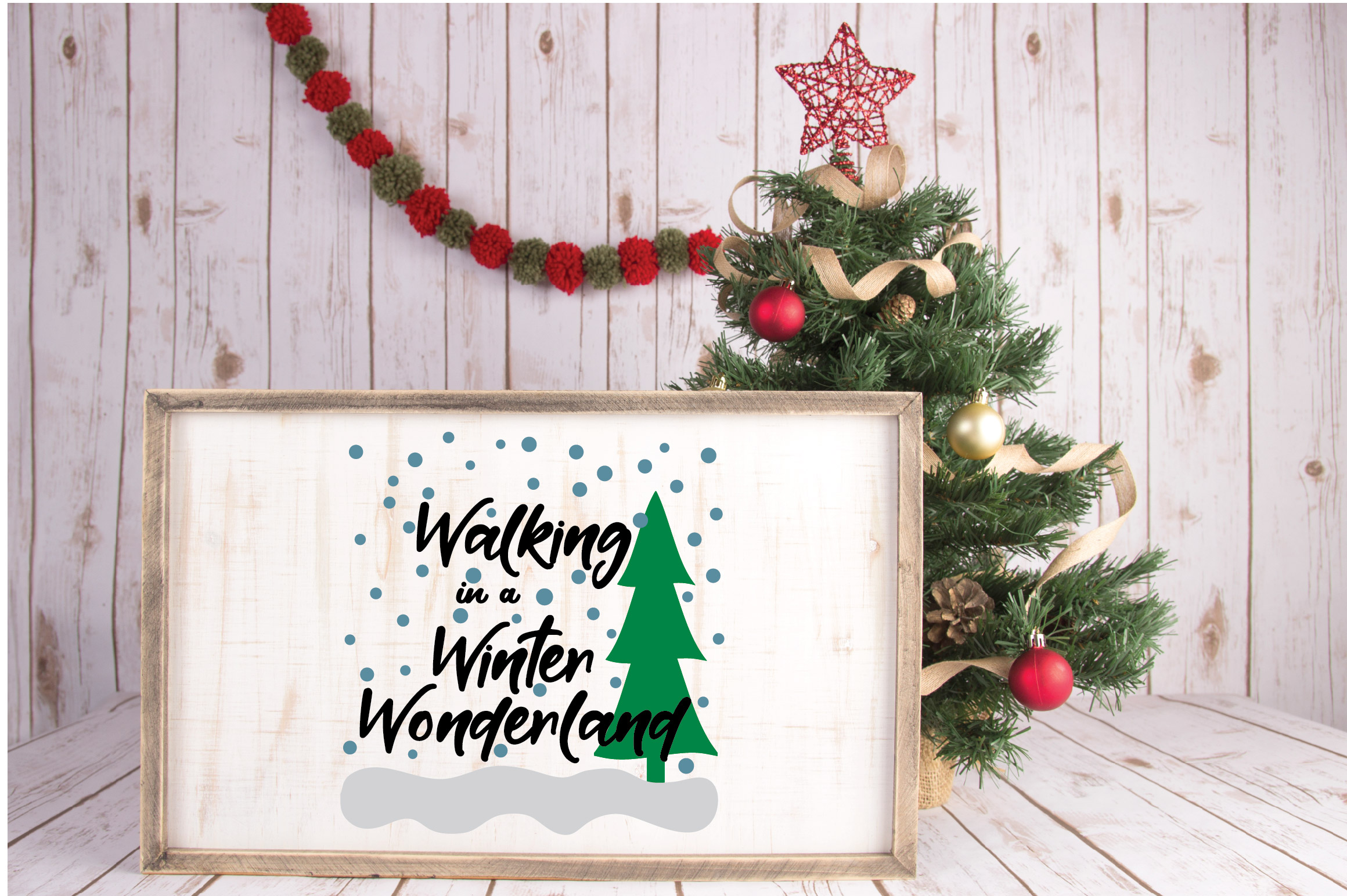 Download Walking in a Winter Wonderland SVG Cut File - Christmas ...