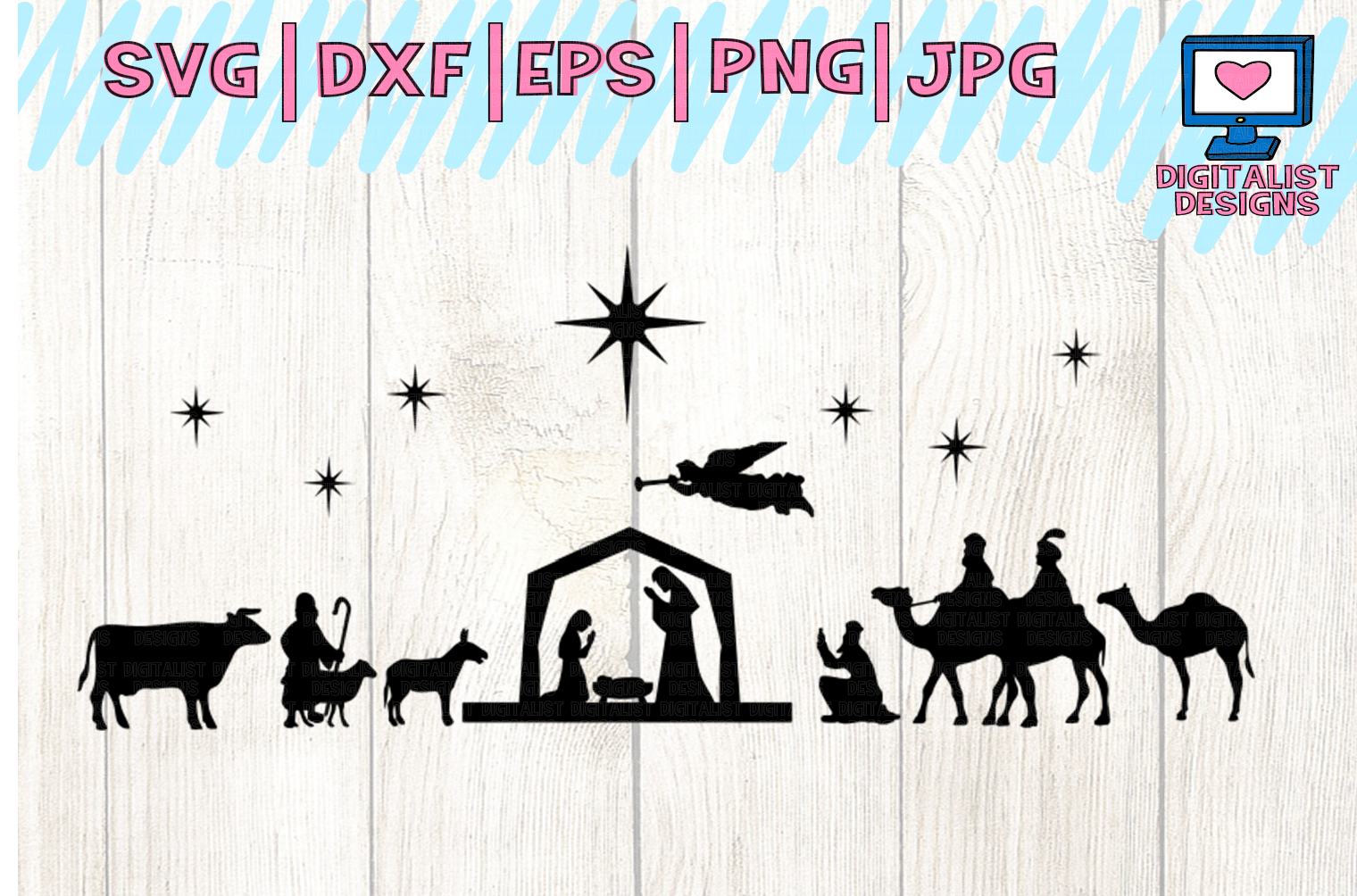 Download Nativity Scene SVG