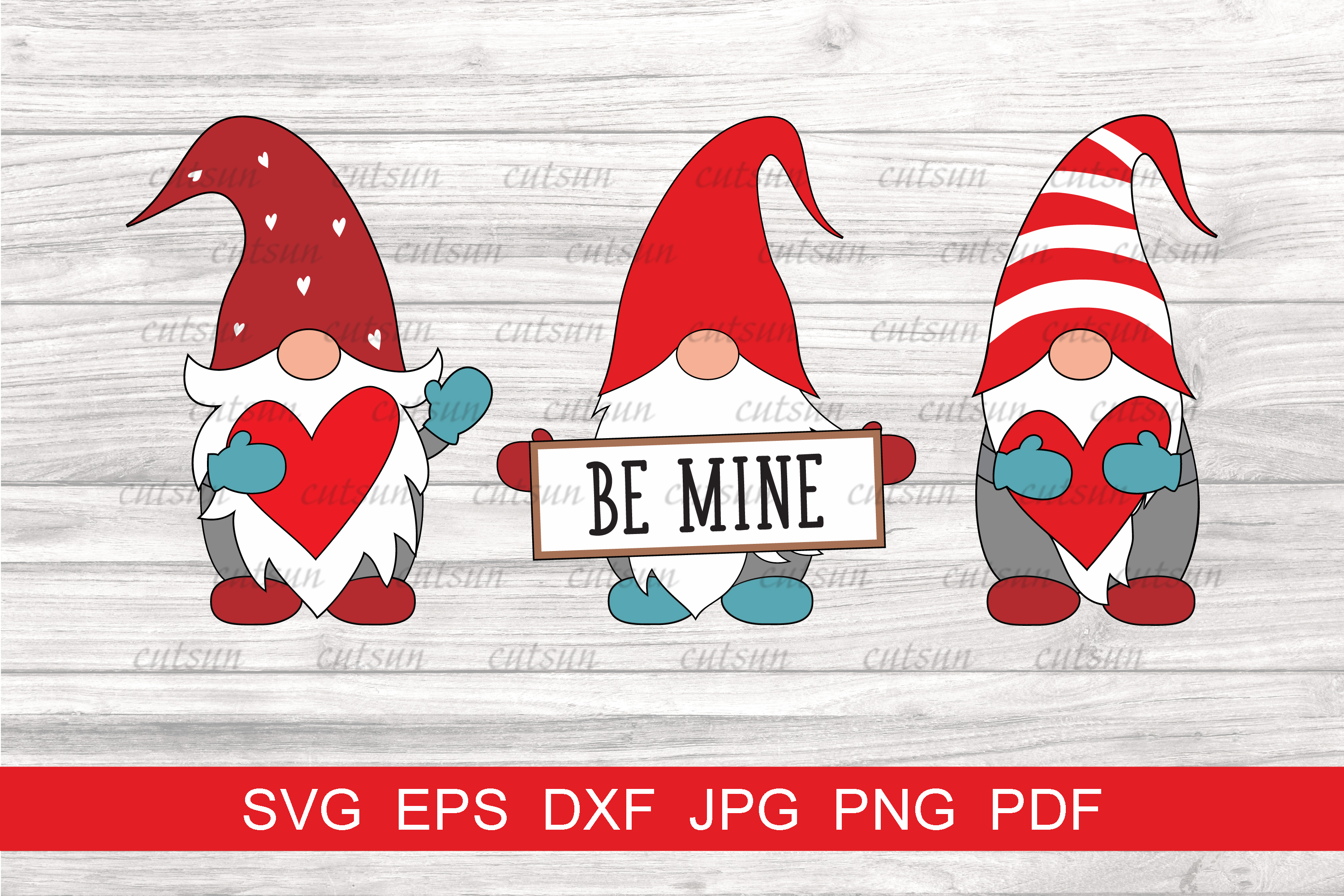 Gnomes Valentine SVG | Be Mine SVG | Love gnomes SVG