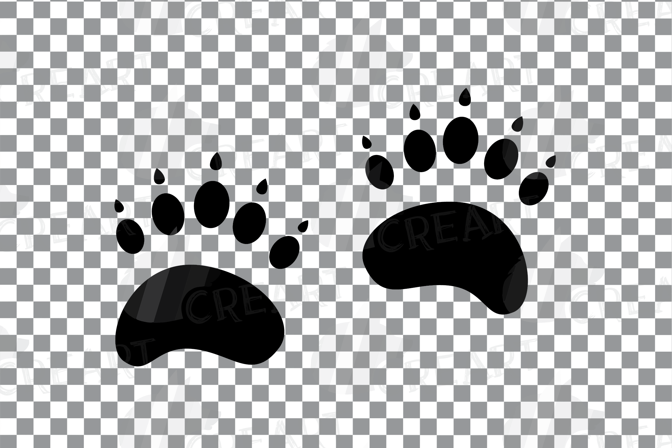 Download Animal Tracks, Woodland Animals footprints Clipart pack ...