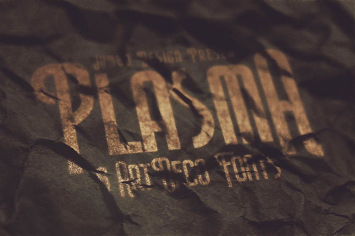 Free Plasma Artdeco Style Script Fonts