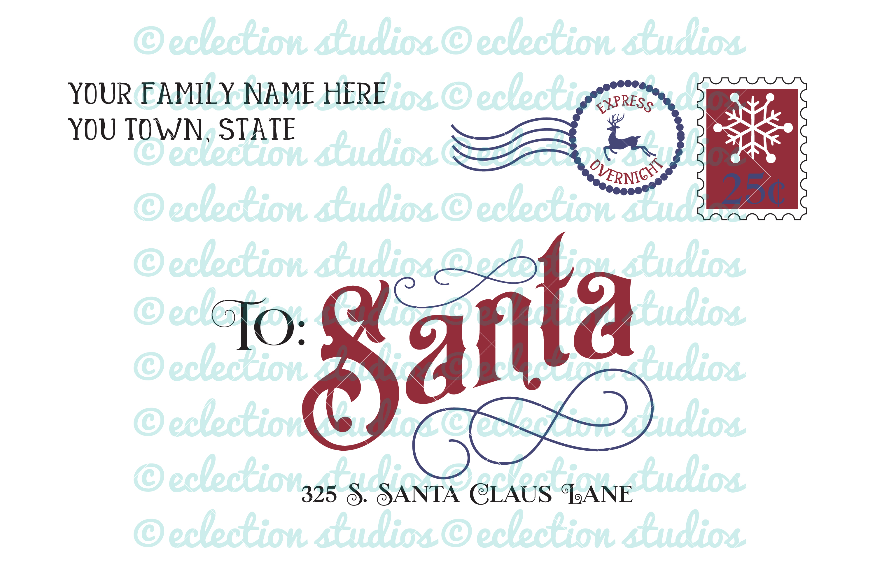 Letter To Santa Sign Svg Christmas Sign