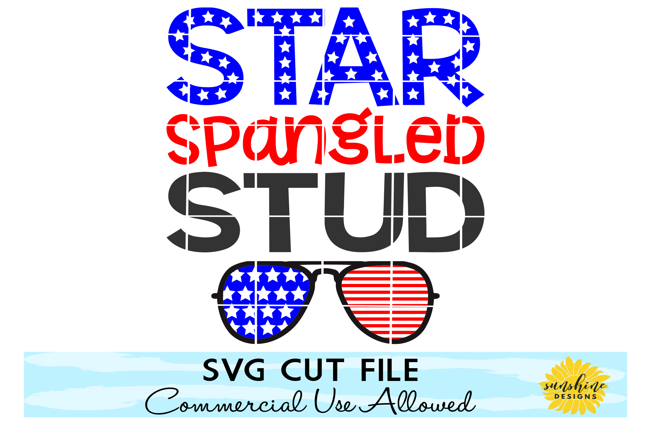 Download Star Spangled Stud svg, Fourth of July SVG, 4th of July ...