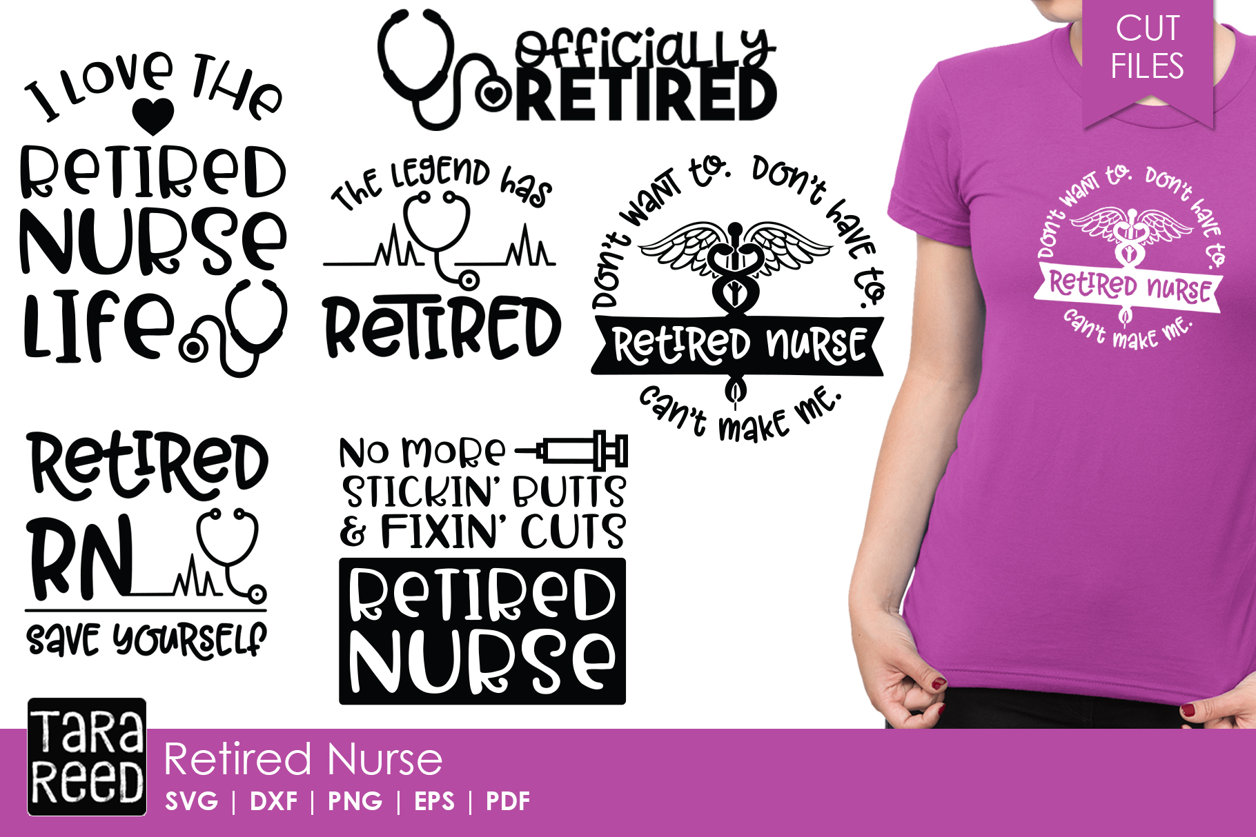 Download Retired Nurse - Nursing SVG and Cut Files for Crafters ...