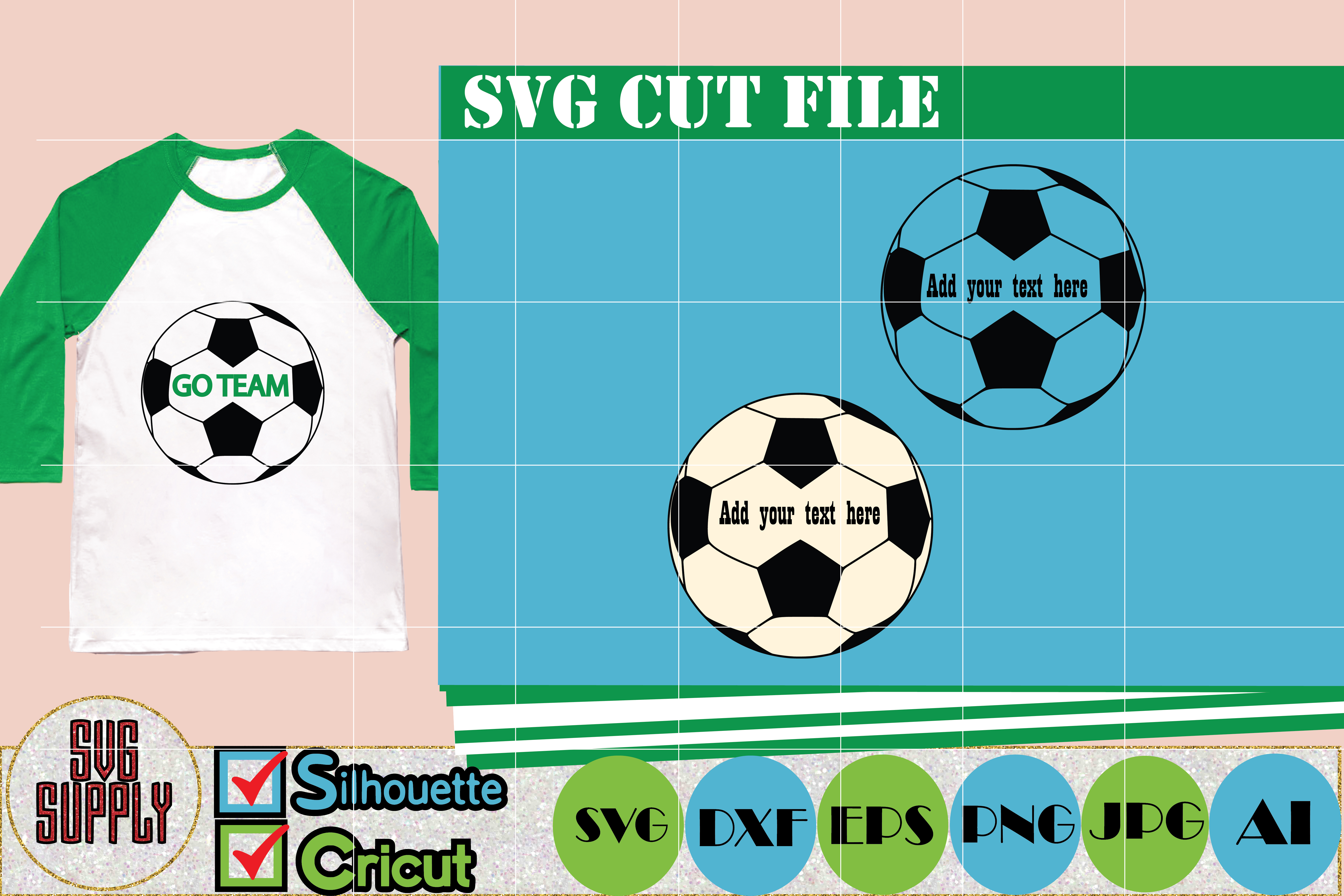 Soccer Ball SVG Cut File (76746) Cut Files Design Bundles