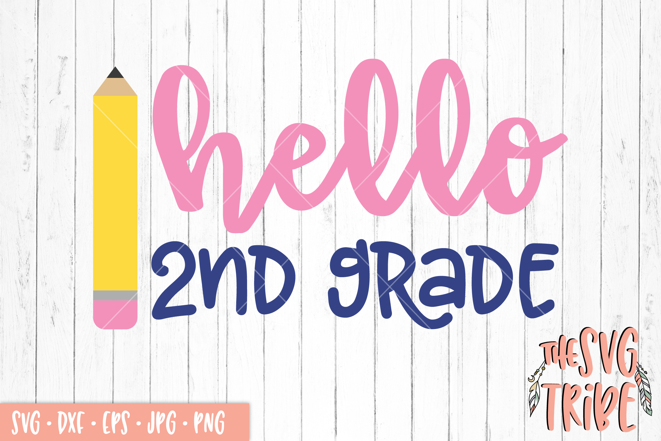 Hello 2nd Grade SVG DXF PNG EPS JPG Cutting Files (108147) | SVGs ...