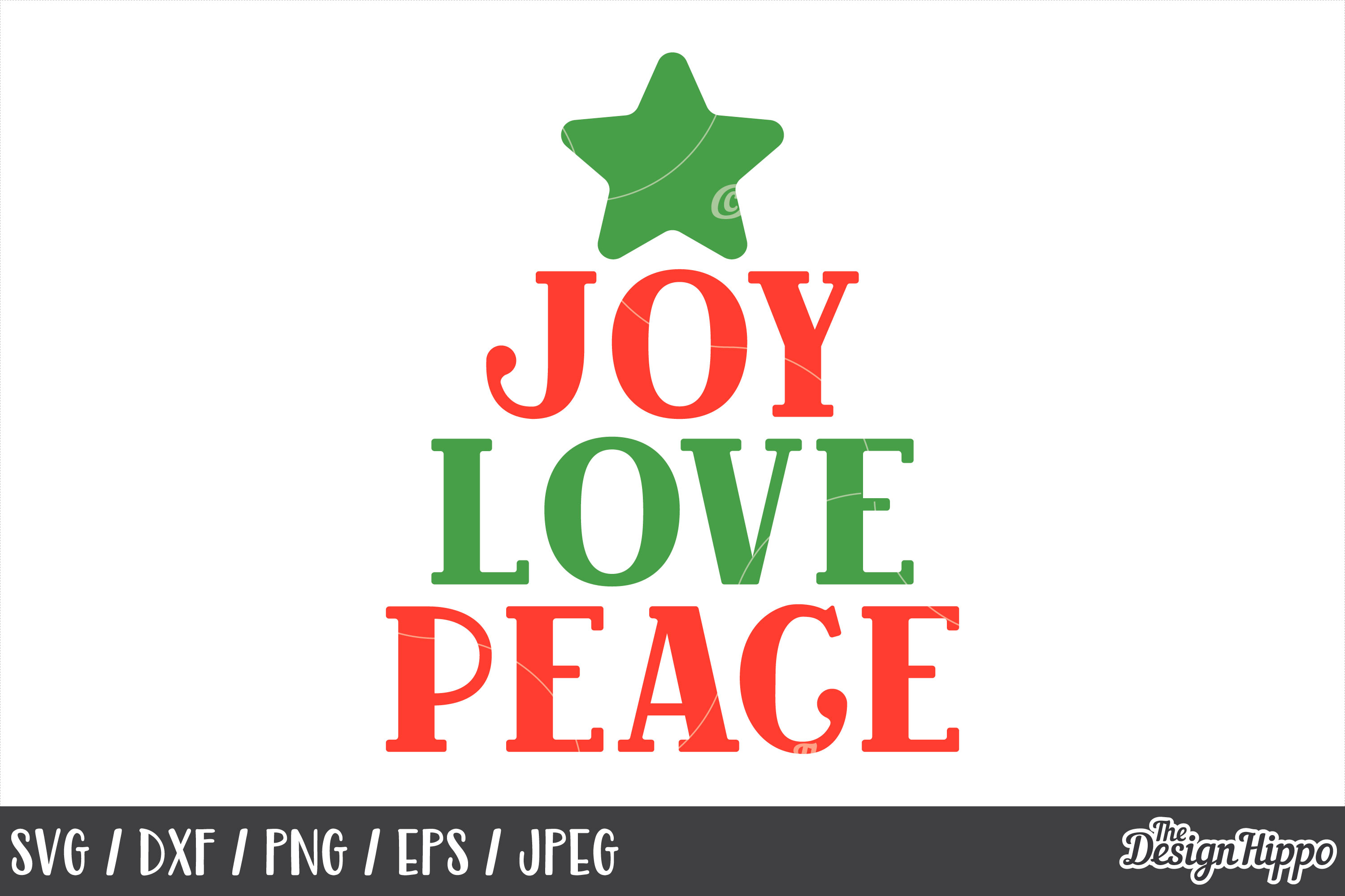 Joy Love Peace, Christmas, SVG, PNG, DXF, Cricut, Cut Files (167349) | Cut Files | Design Bundles