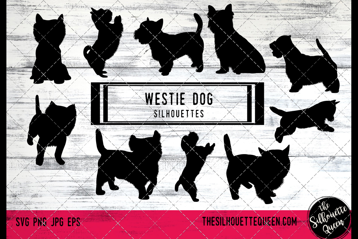 Download Westie dog Dog svg files cricut, silhouette clip art, Vector