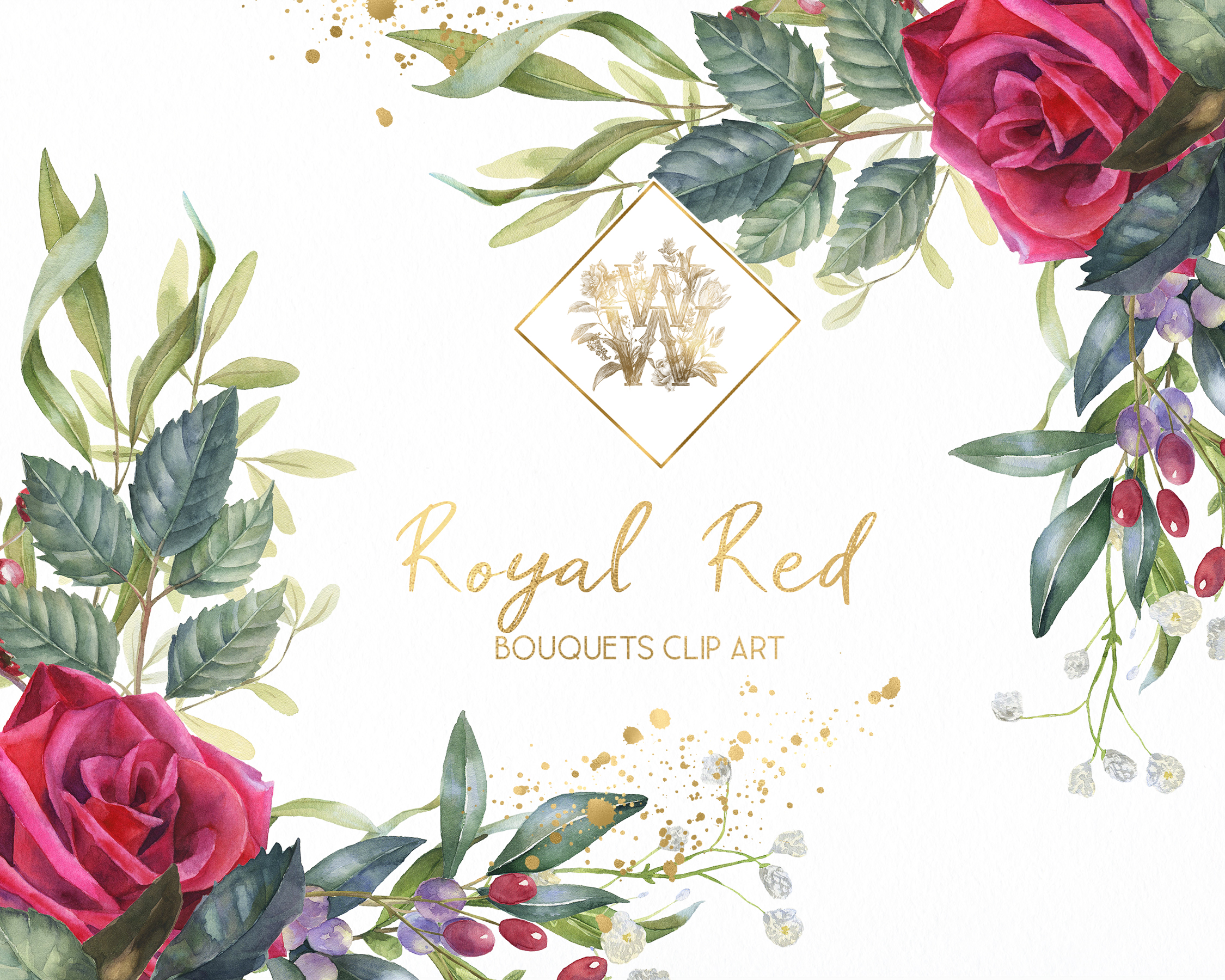 Download Marsala red rose floral border clip art, wedding Watercolor