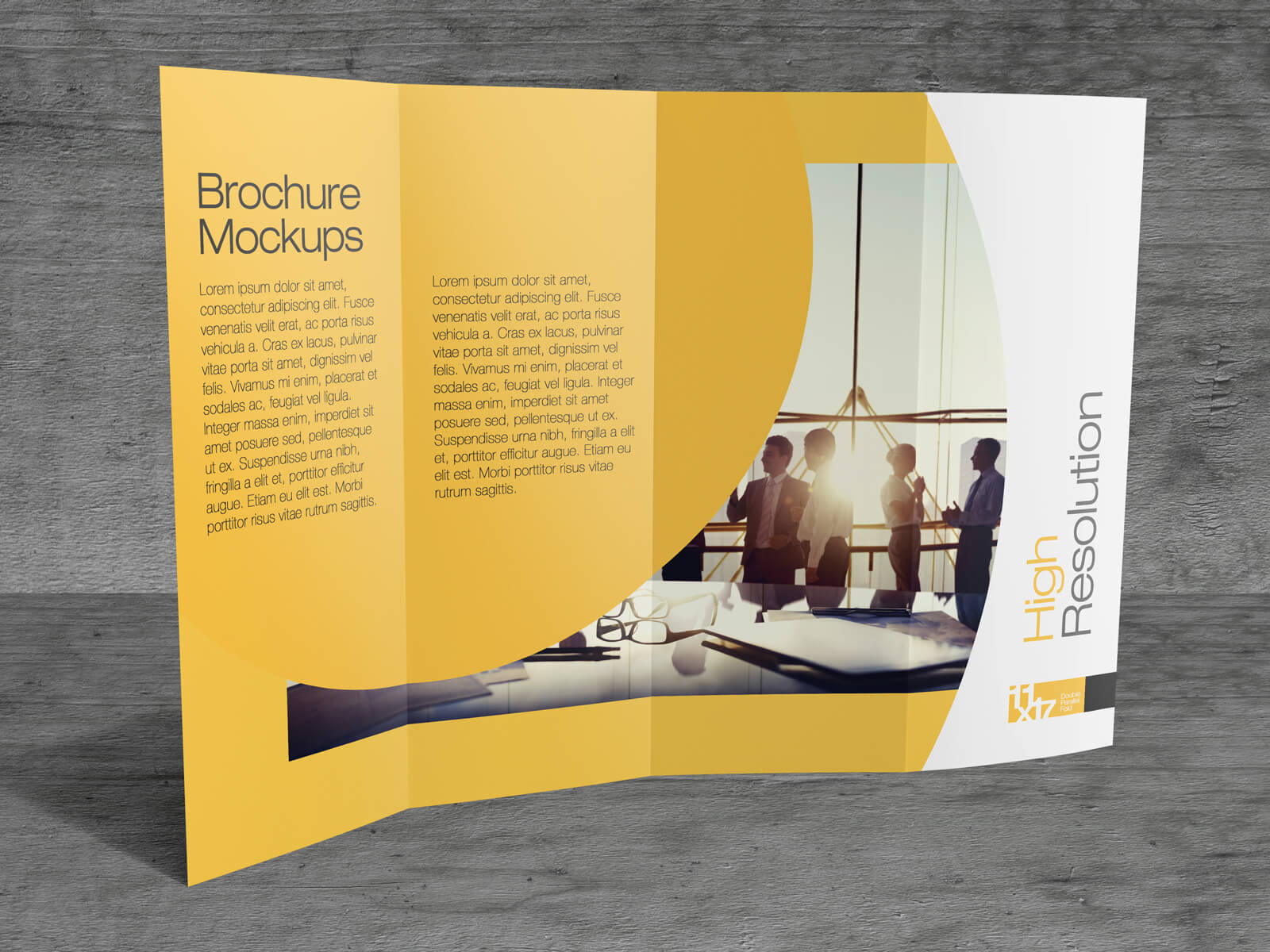 11×17 Double parallel Fold Brochure Mockups (99340) | Mock Ups | Design ...