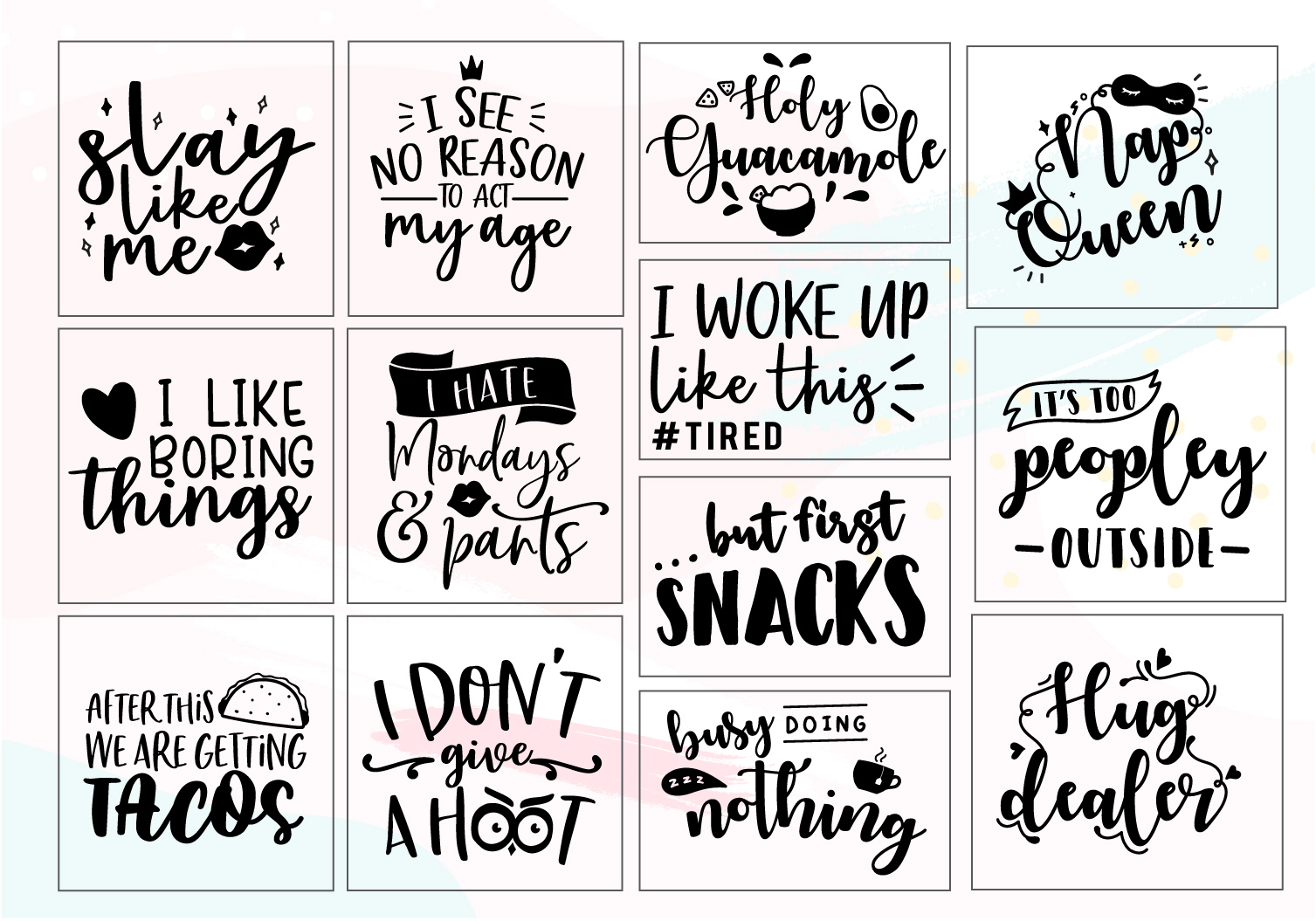 Girl, SLAY & Be Silly SVG Cut File Bundle (257005) | SVGs | Design Bundles