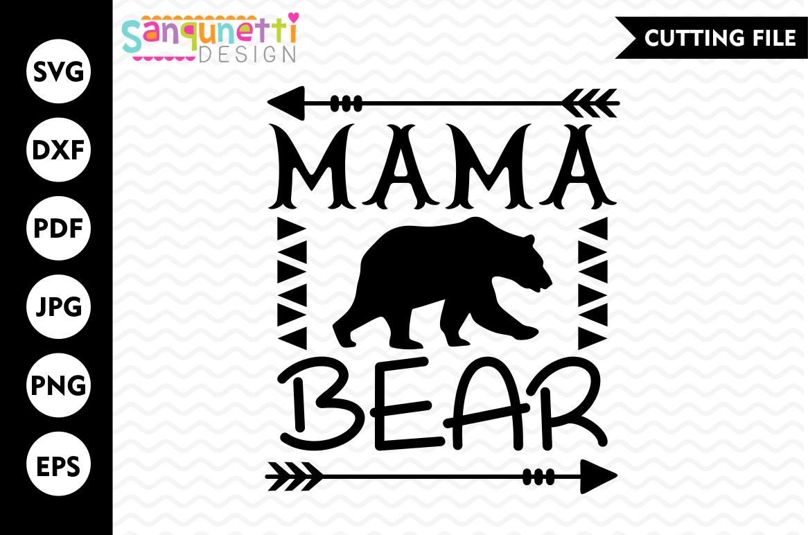 Download Mama Bear SVG, Bear SVG, Tribal SVG, cut file