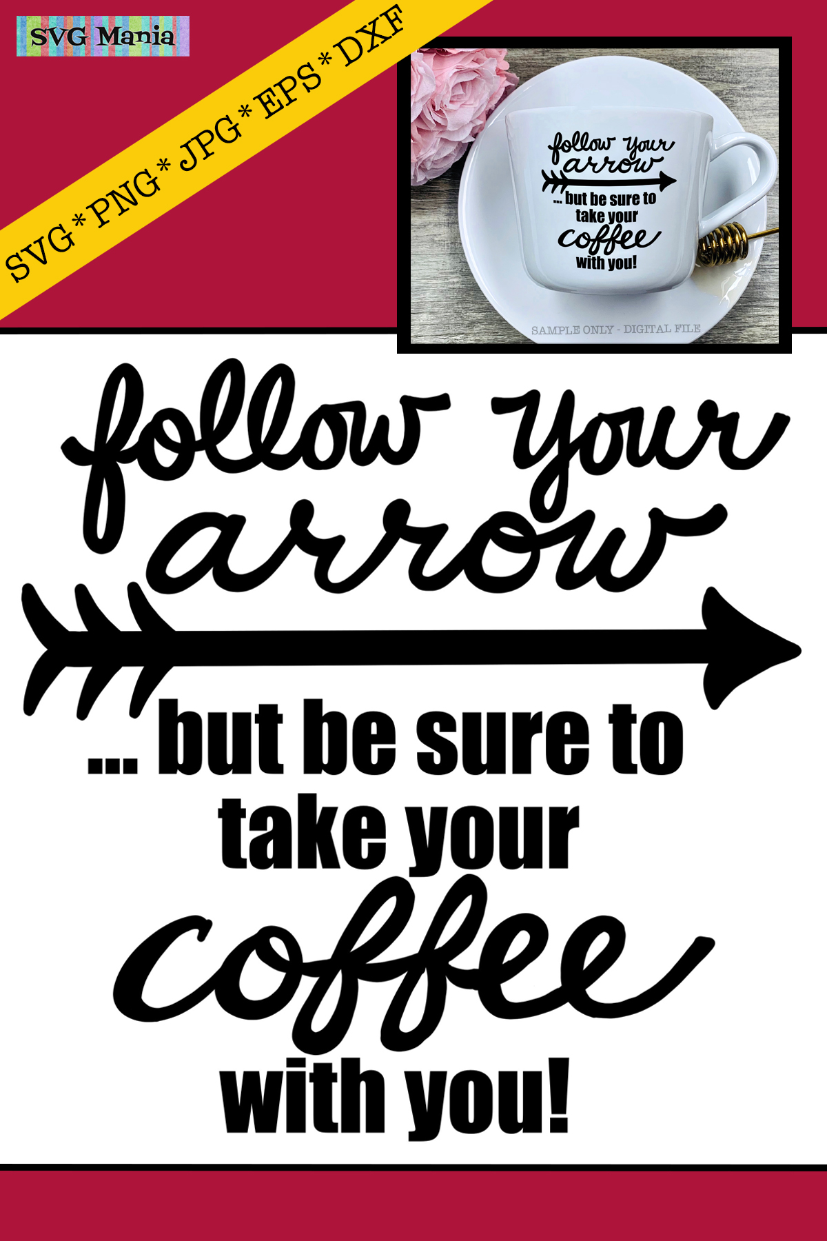 Funny Coffee Mug SVG File, Coffee Saying SVG, Coffee Quote